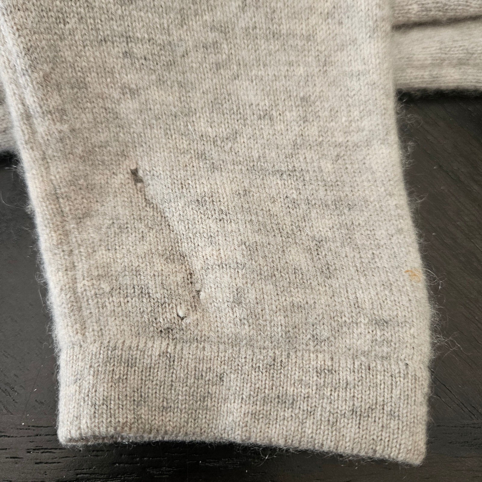 Vtg J.Crew 100% Cashmere Gray Sweater XXS FALL 2004 AS-IS Read Description