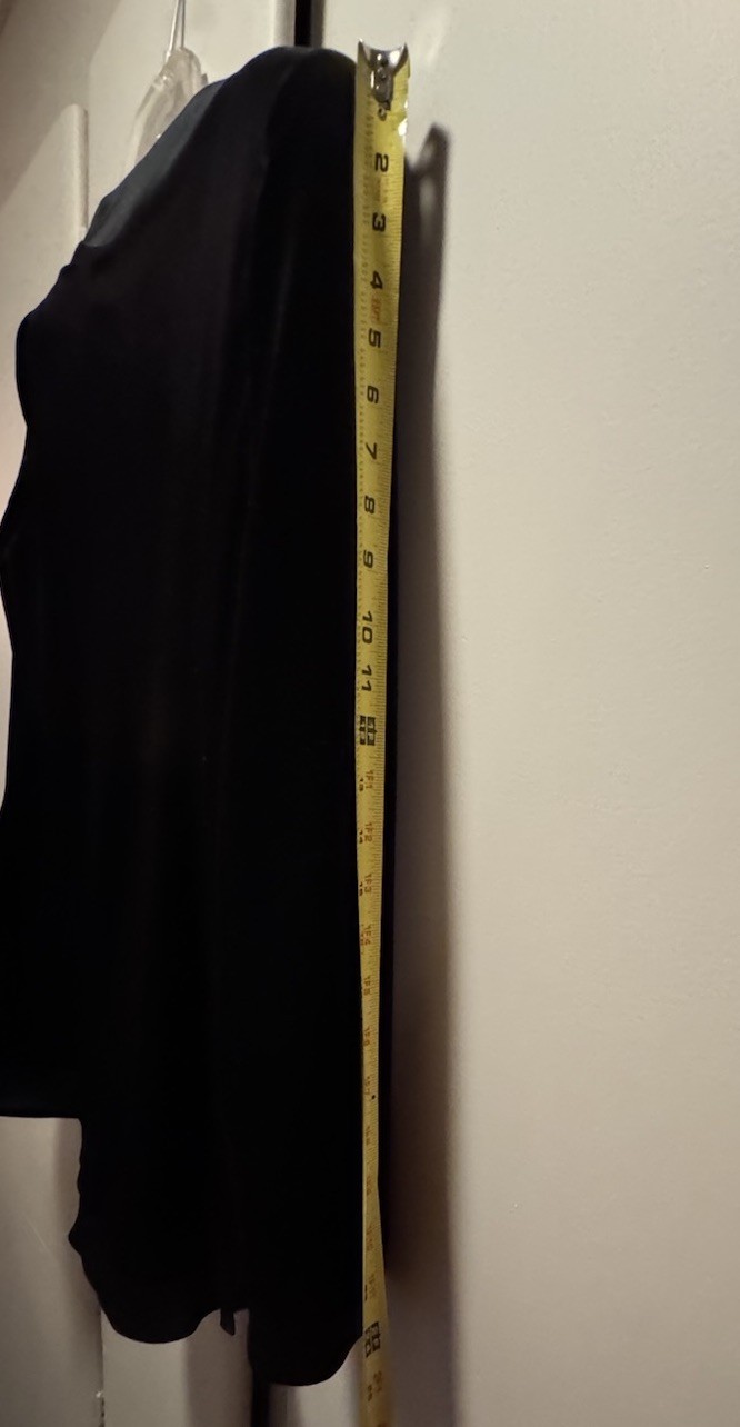 Giorgio Armani Signature Embroidered Black Velvet Satin Liner/Trim-sz 50 Vintage