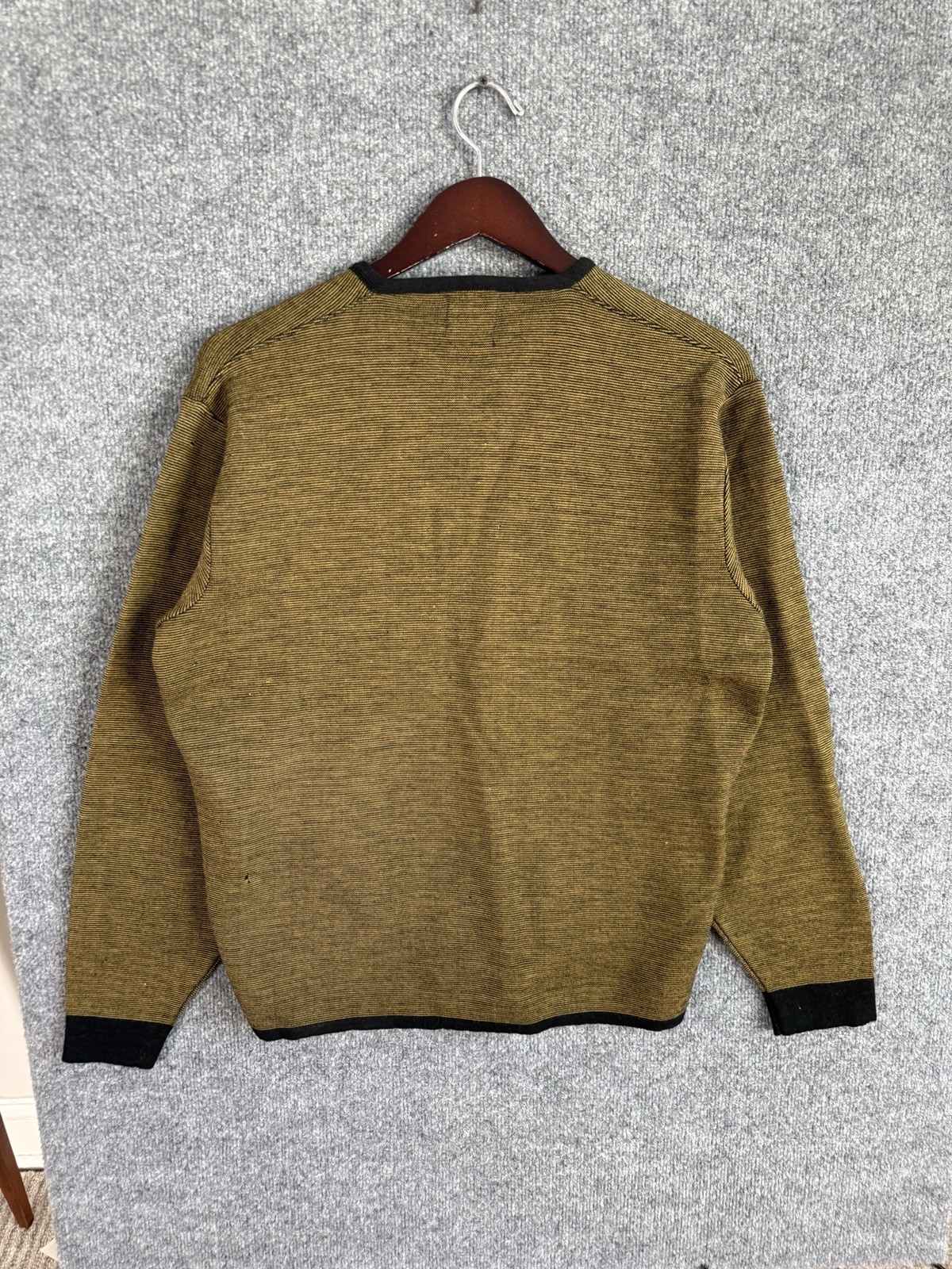 True Vintage Merino Australian Wool V-Neck Sweater 50s 60s Womens Large Union