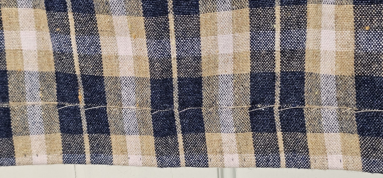 VTG 80’S Wool Pencil Skirt Women XS Blue Tan Pink Plaid Tartan Pleated Academia