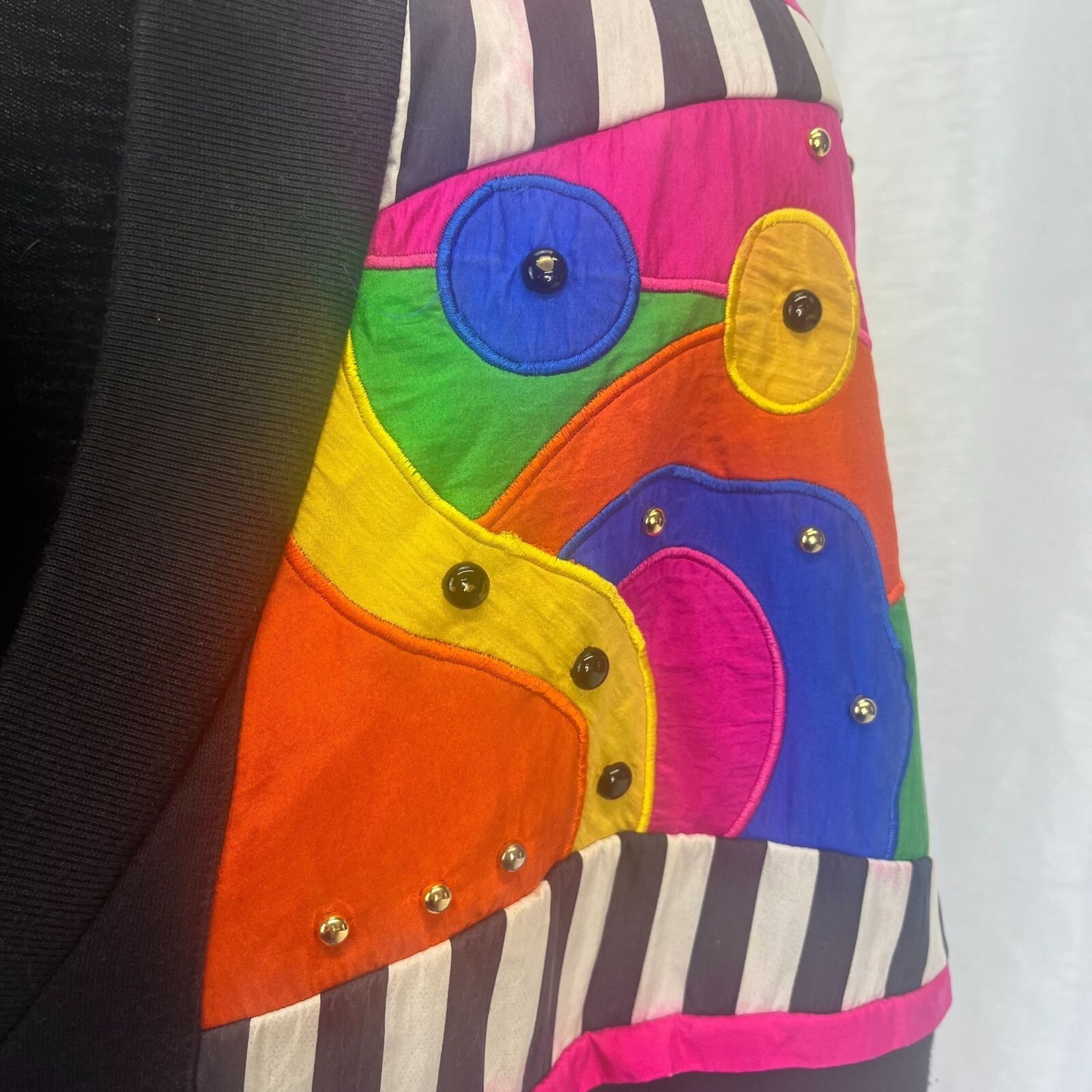Saint Germain Sport Vintage 80s 90s Embellished SIZE L Art Deco Retro