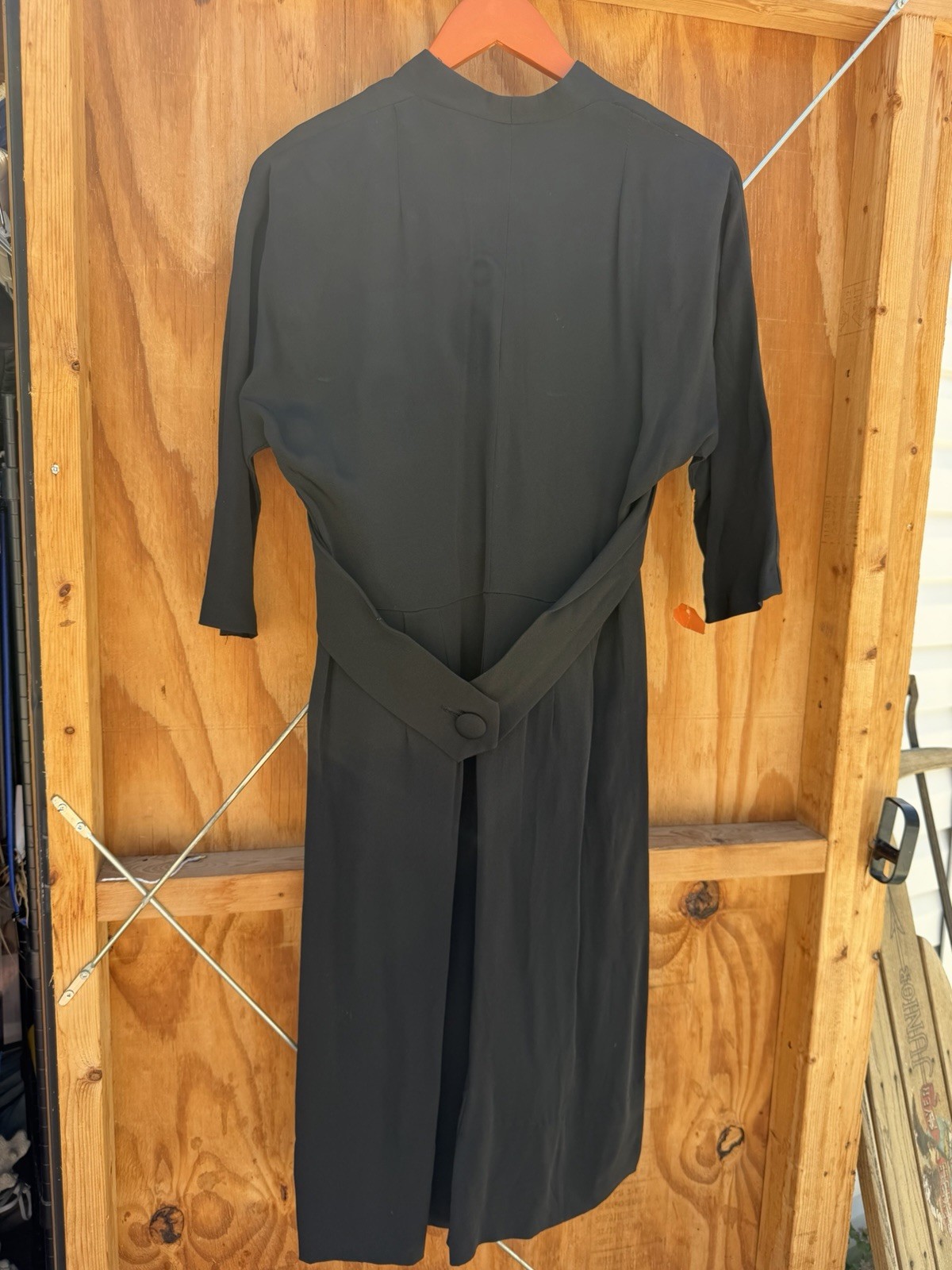 Women’s 1940s Vintage Lora Lenox Black Dress