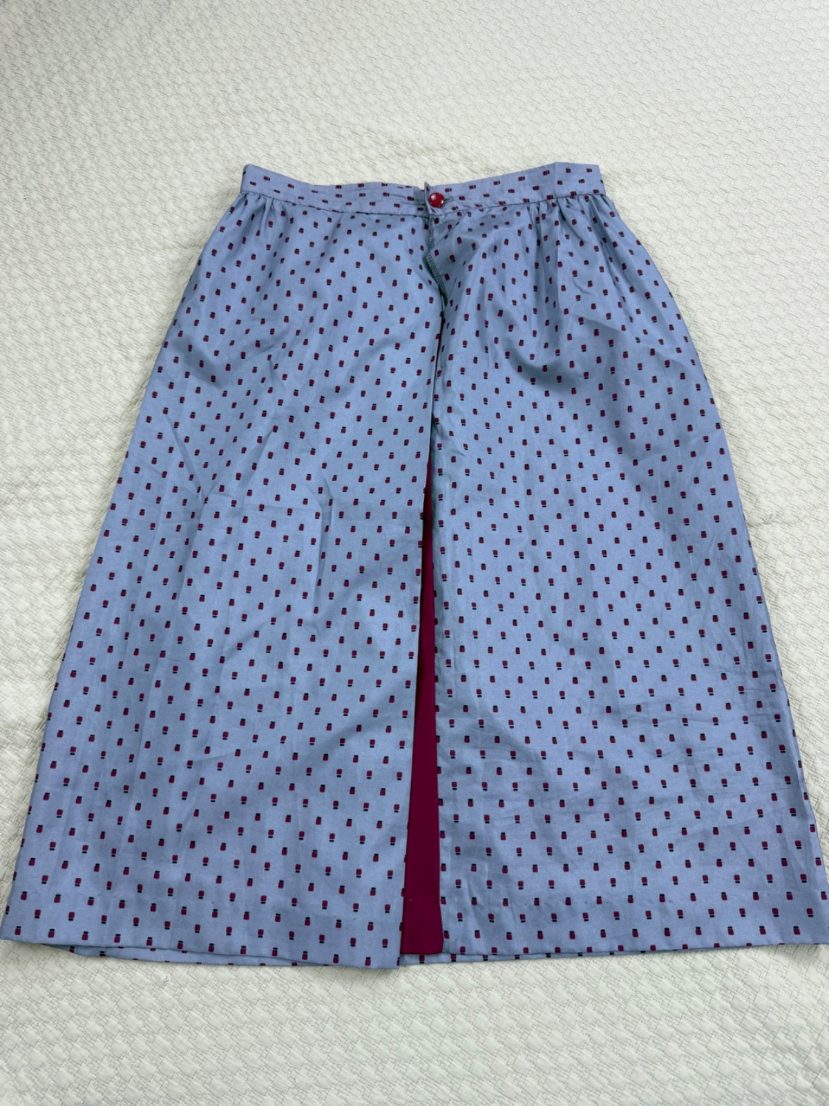 Jerell of Texas Pance 1970s Two Piece Set Polka Dot Skirt Top | Size 9
