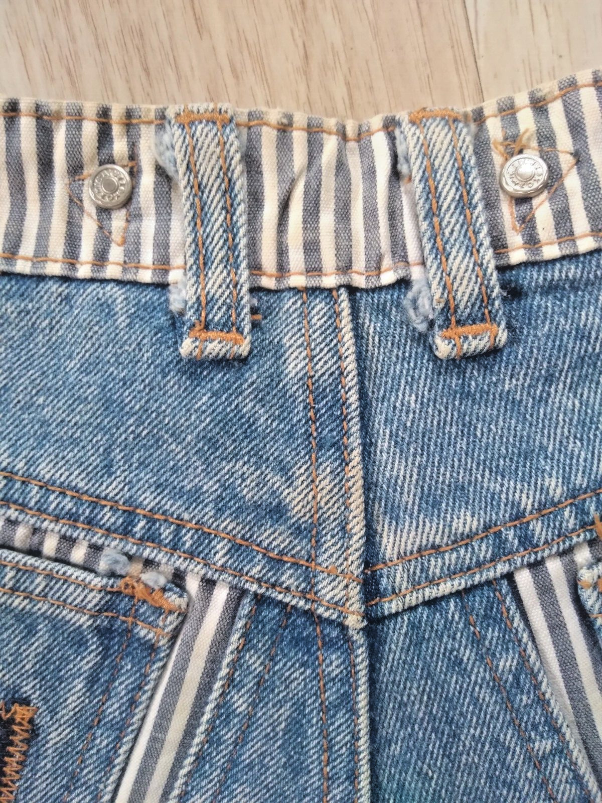 80s Vintage Kozmic Blues Acid Wash Patchwork Jeans 29 Small