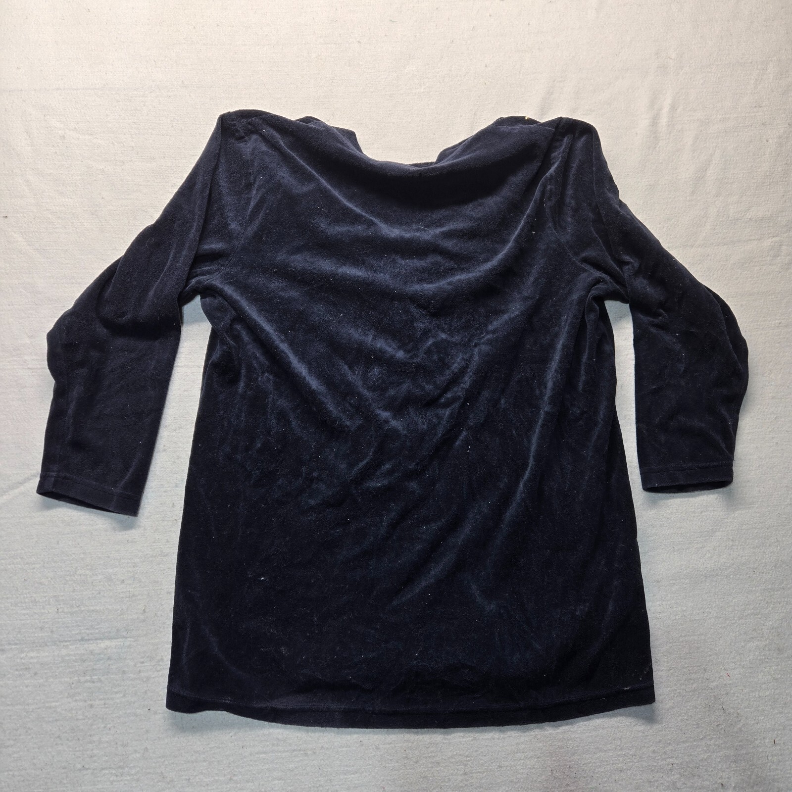 Fashion Formulas Black Gold Beaded Button Up Sweater Adult Women’s Size XL