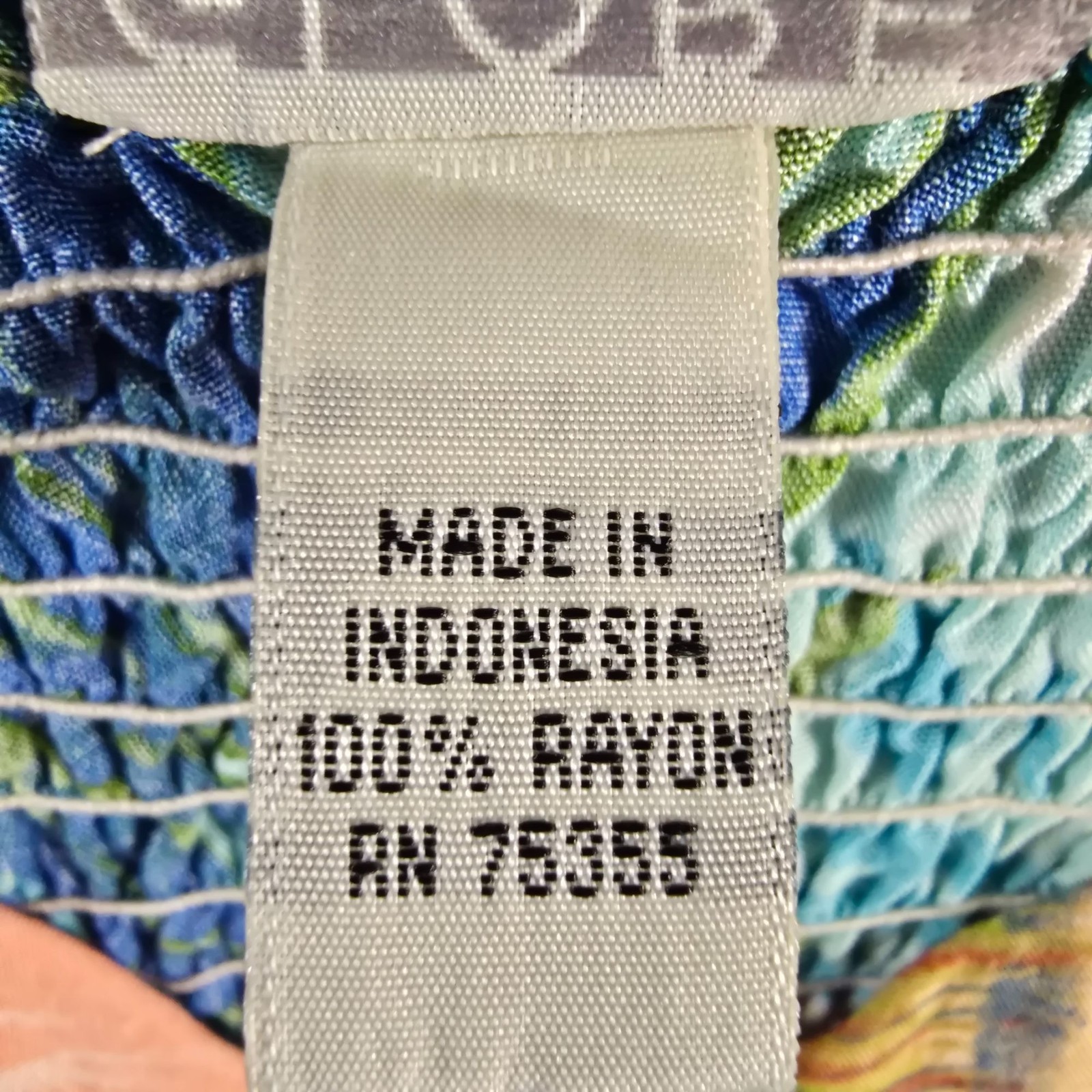Vintage 1990s Globe Trotter Bali Patchwork Rayon Tropical Maxi Sundress (M)
