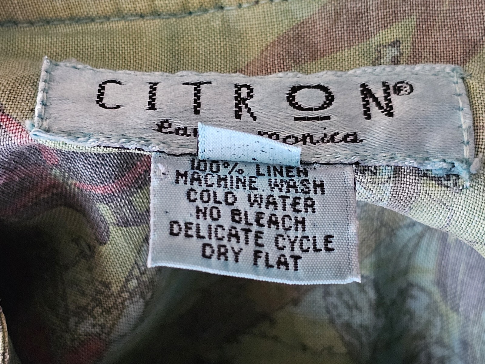Citron Santa Monica Brand Elephants Print Women’s blouse, size M
