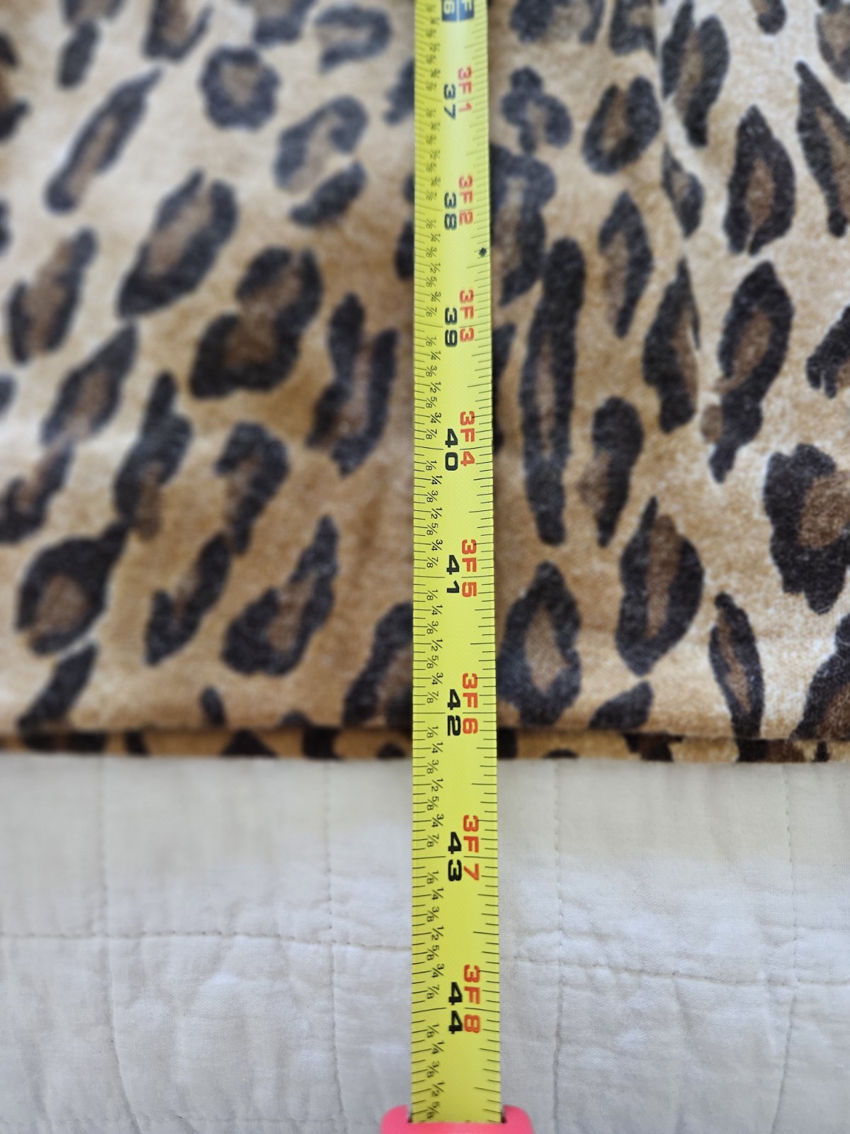 Vtg CHETTA B Animal Print Leopard Cheetah Fitted Pencil Mock Neck Dress