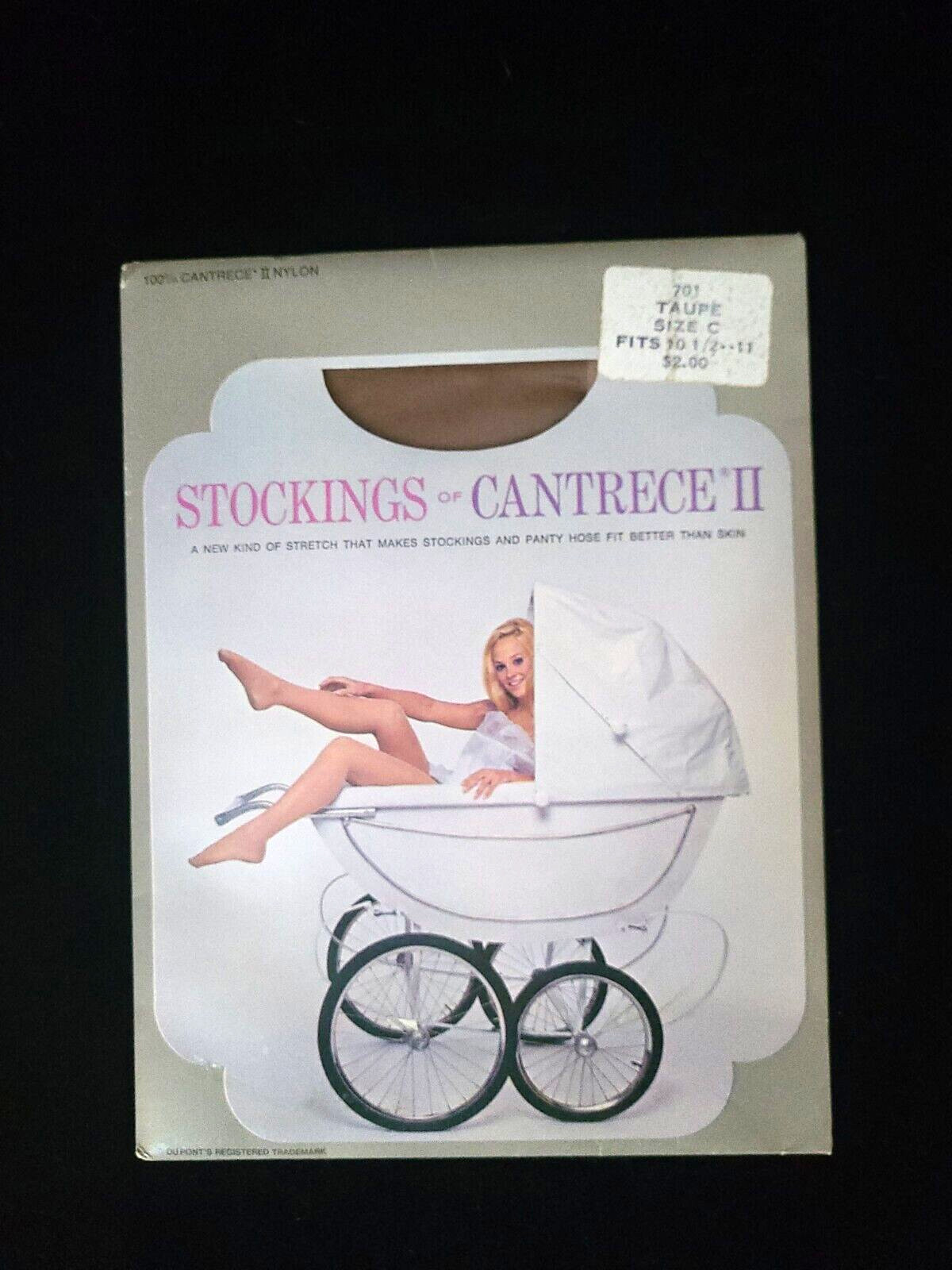Vintage Cantrece II Nylon Stockings Size C Coffee Taupe Twilite 5 Pairs