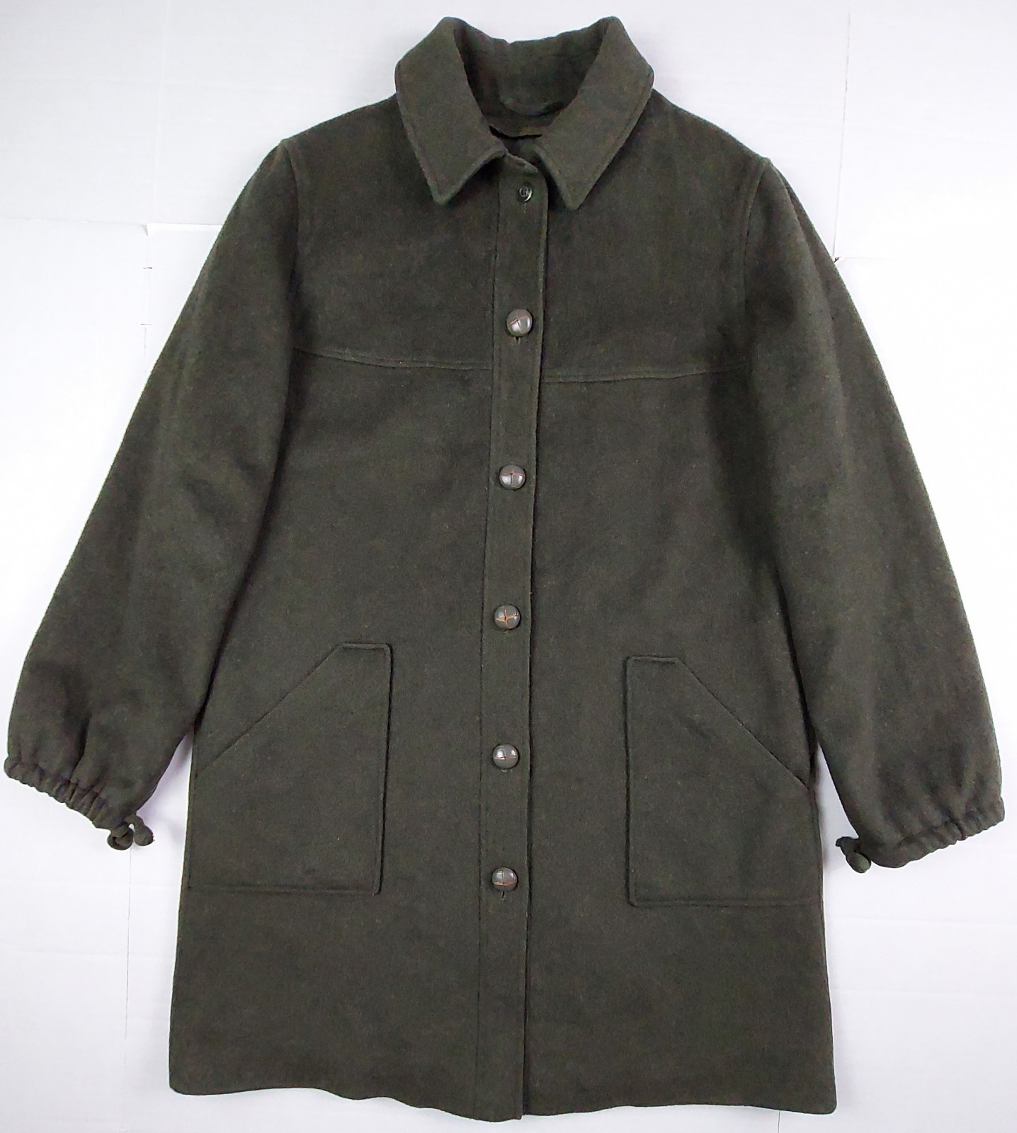 Vintage Rascher Loden Wool Austrian Hunting Jacket Womens Size 40 Green Lined