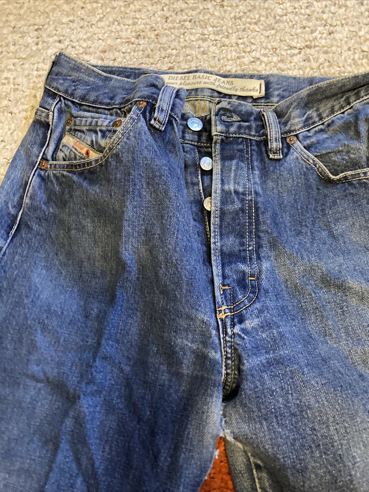 VTG Momwear Y2K Diesel brand Vintage Jeans Men’s Size 32 baggie y2k 1990