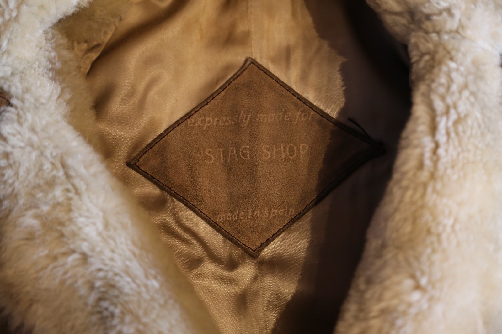 Vintage 1969 Suede Coat Mens Mid Century Mod Style with Rayon Fur