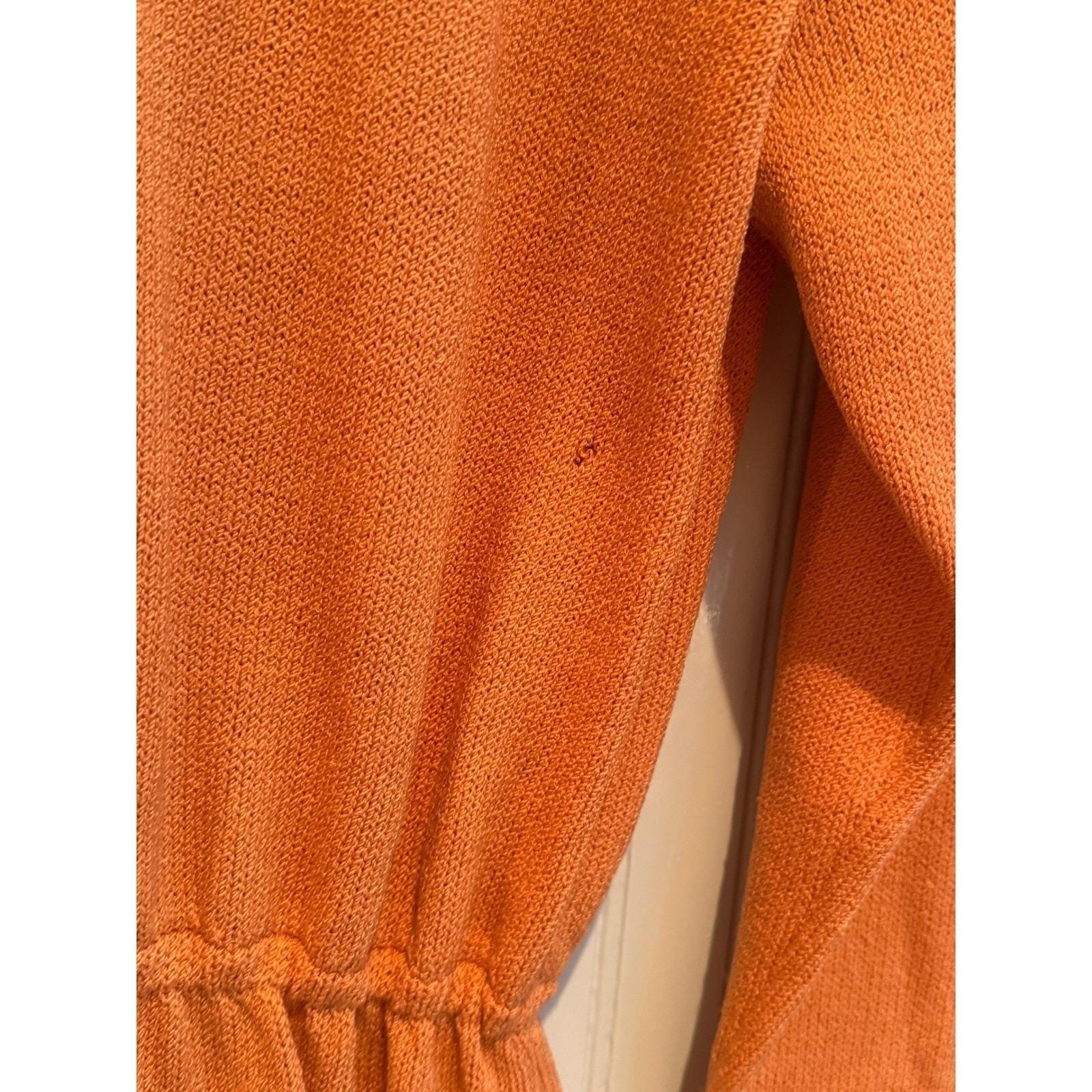 Vintage St. John Evening Santana Knit Dress – Studded Persimmon