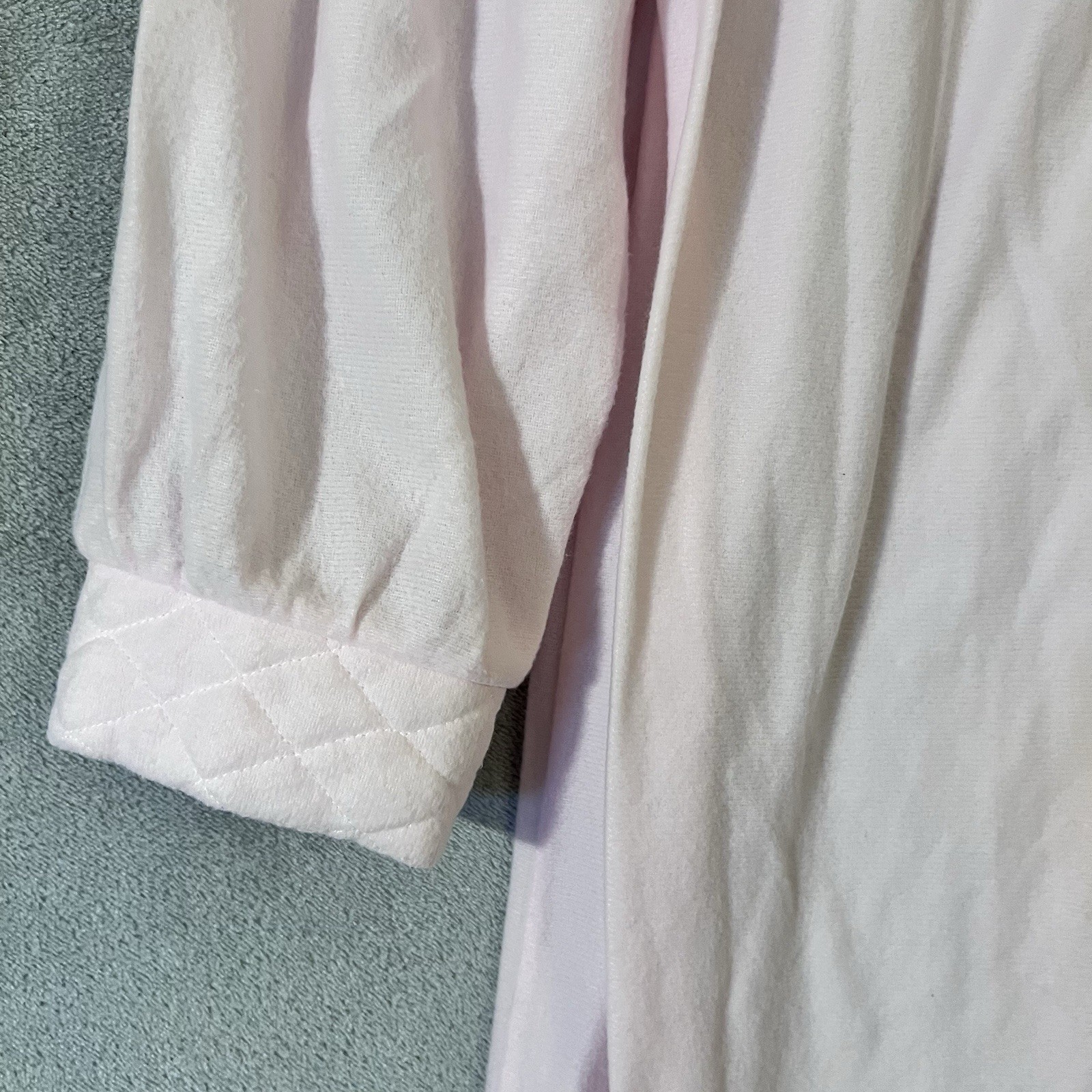 VTG Carriage Court Sears Granny Nightgown Soft Pink Womens Medium Long Sleeve