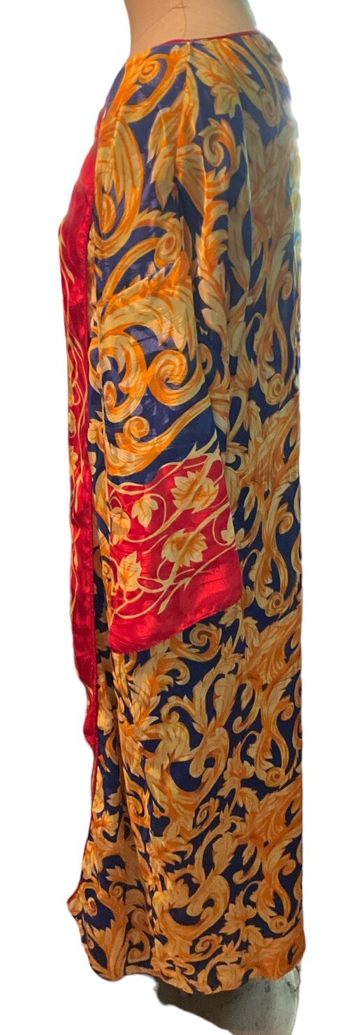 MARY MAFADDEN Vintage 80s ONE SIZE Hostess Gown Kaftan Muumuu Loungewear