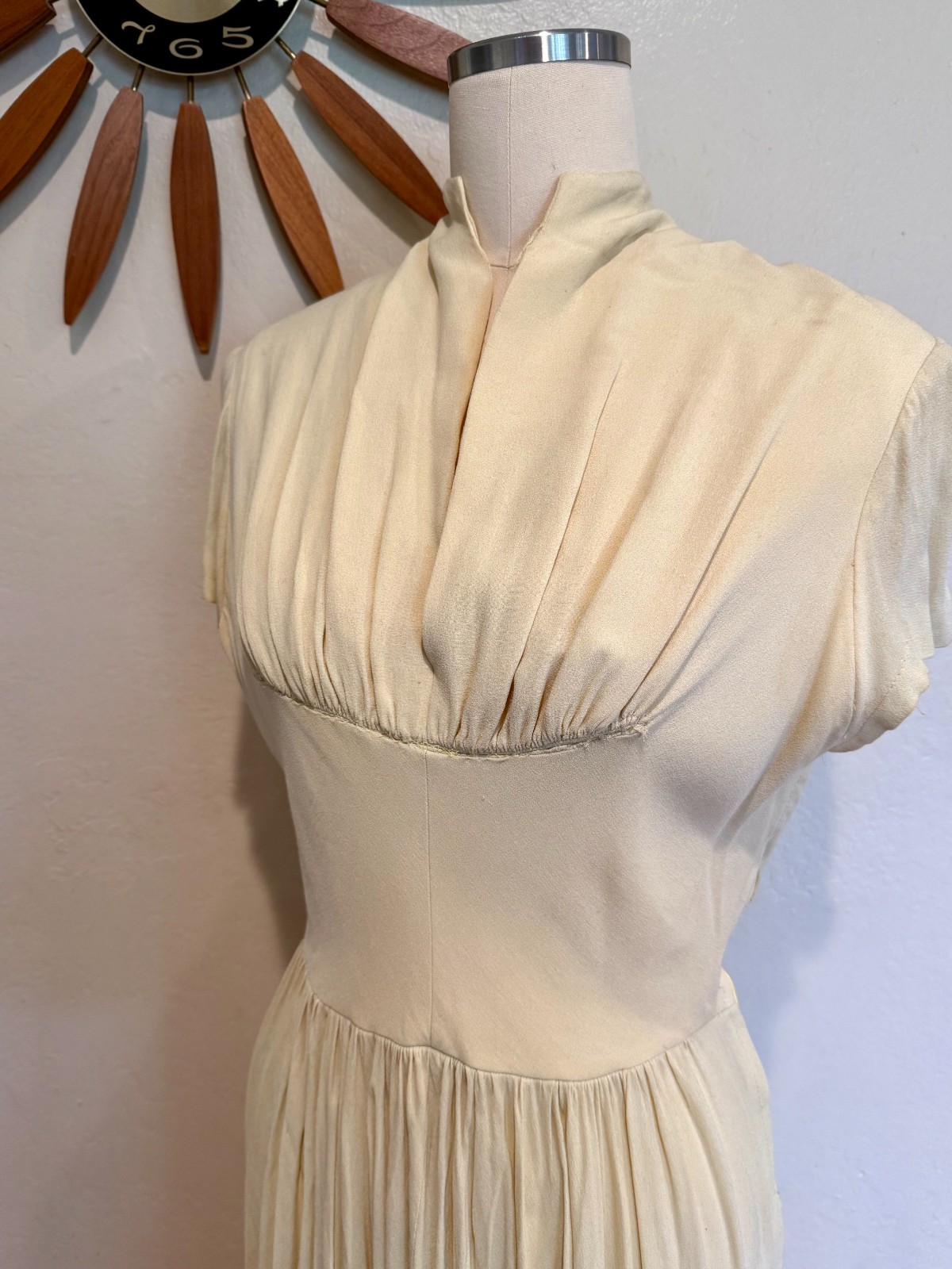 1940s Butter Yellow Gown