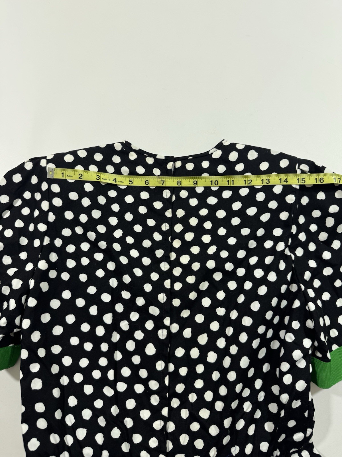 William Pearson Vintage 80s Tea Length Dress Size 14 Tiered Floral Spots