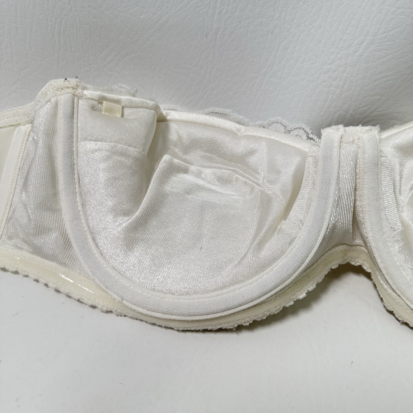 Vintage Sears 36C White Strapless Underwire Cup Bra Style 46015