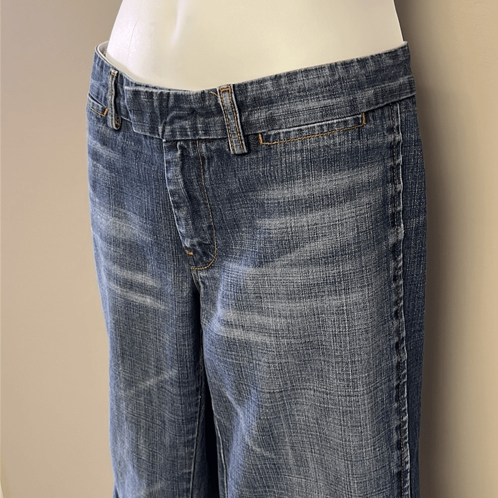 7 for all Mankind 100% Cotton Fade Distressed Trousers Sz 29 #00940190