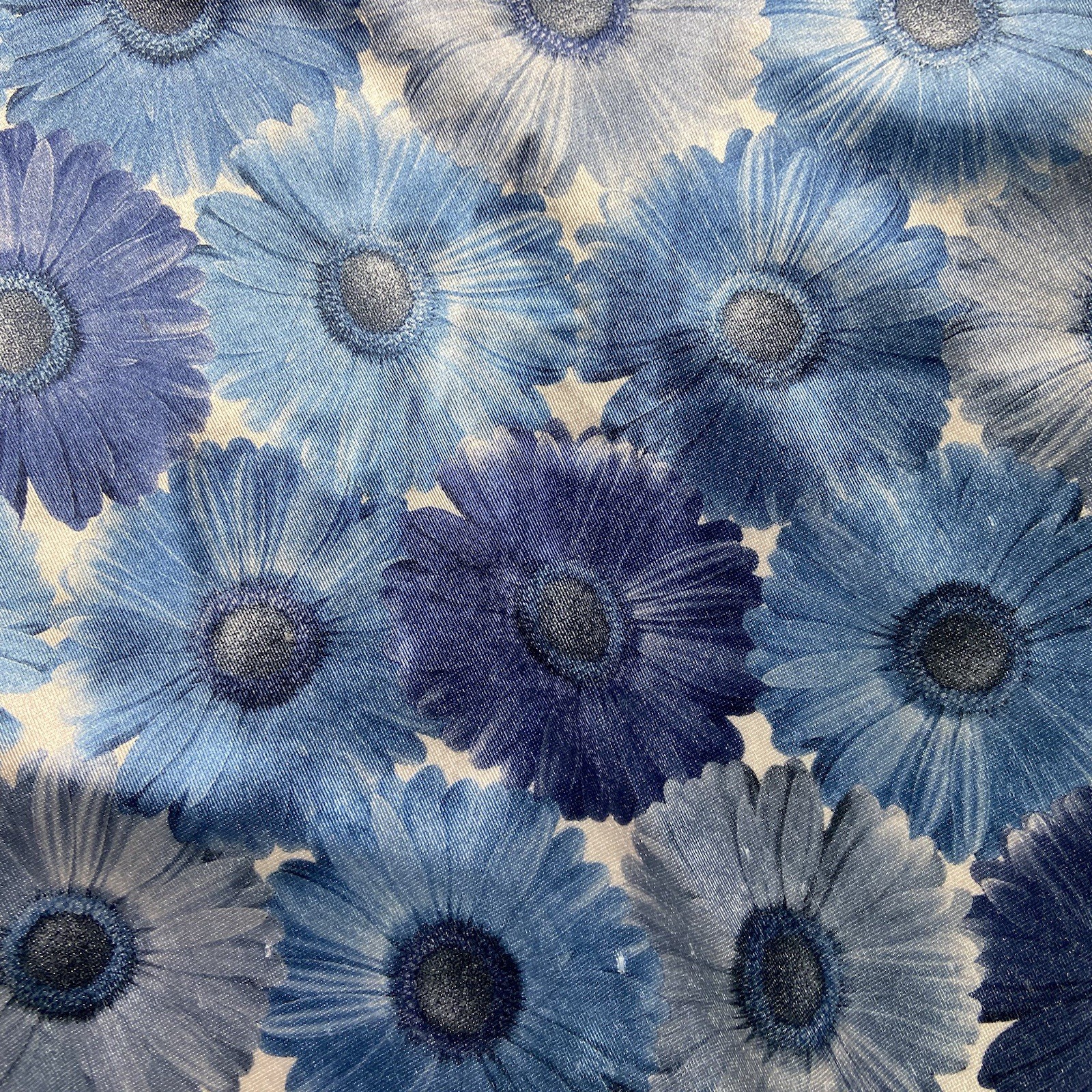 Aqua Blues Women’s VTG 90’s Satin Daisy Floral Dress Grunge M