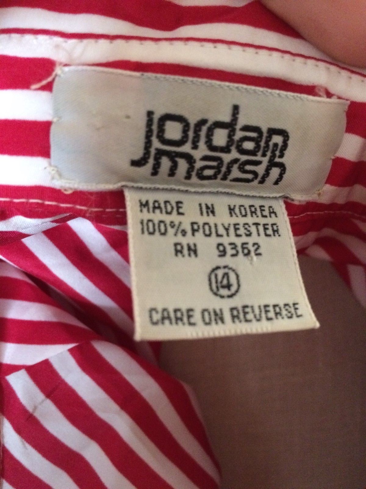 Stylin’ Women’s Vintage „Jordan Marsh” Striped Button Down++SIZE 14++