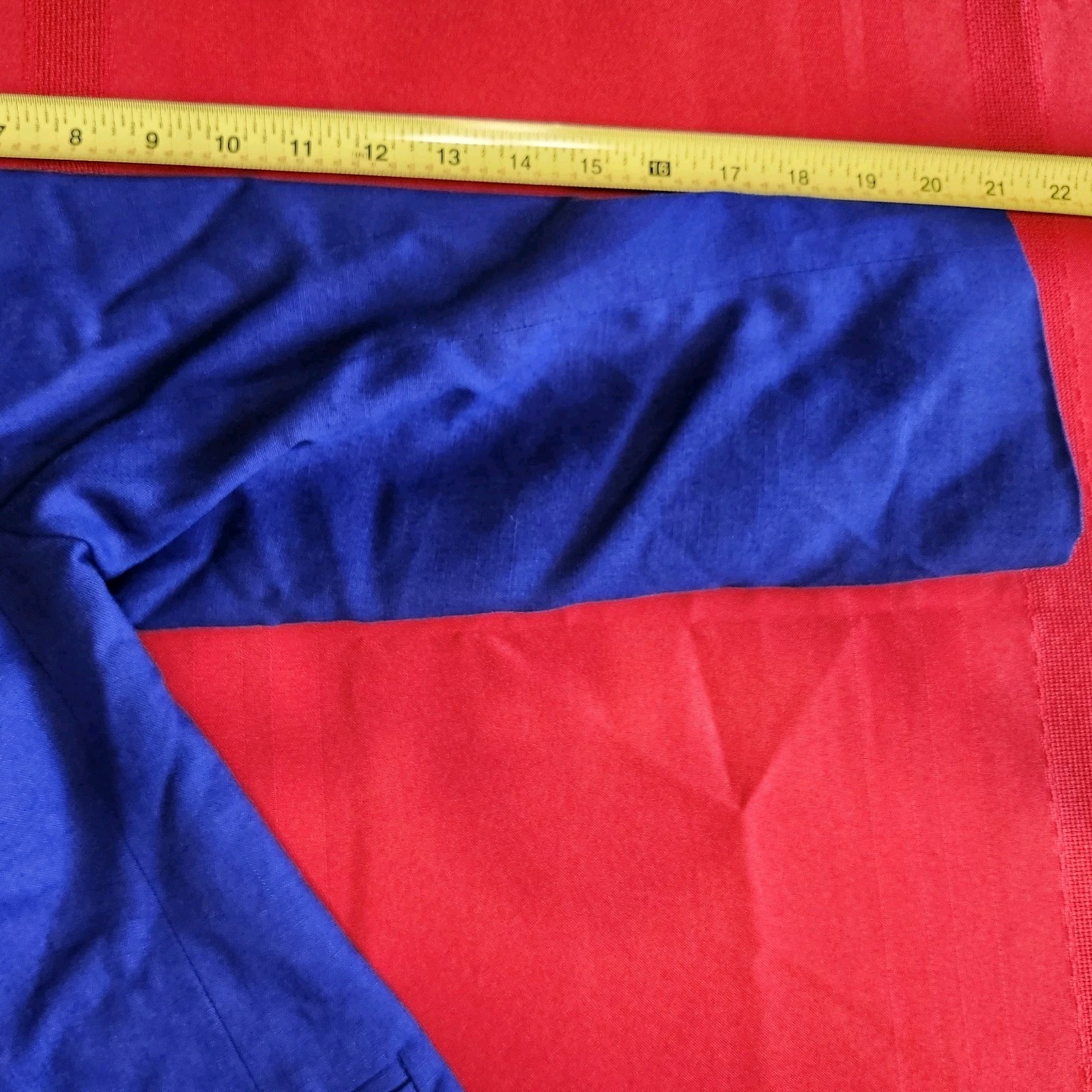 Vintage Galleria Sport Royal Blue Collarless Blazer Jacket Power Career 90s M