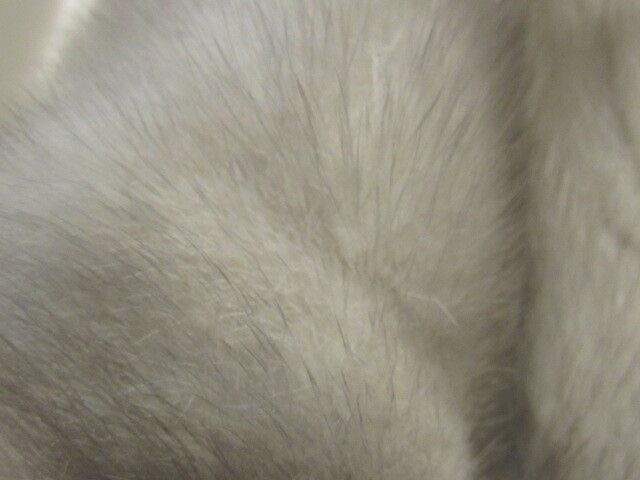 Vintage 50’s Cerulean Mink Fur Convertible Cape Stole Silver Gray Nice!