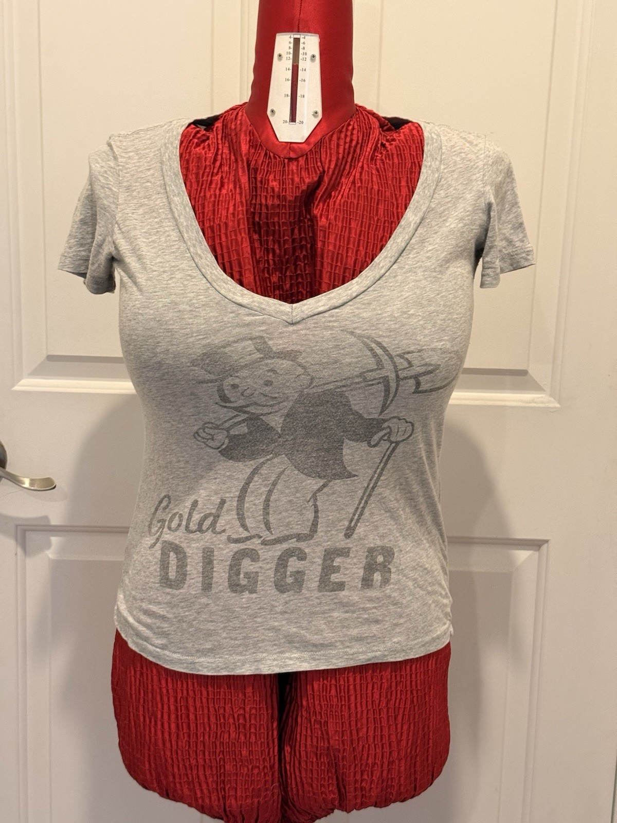 Women’s Vintage 2014 Goodie Two Sleeves Size M Heather Gray Girly Graphic Tshirt
