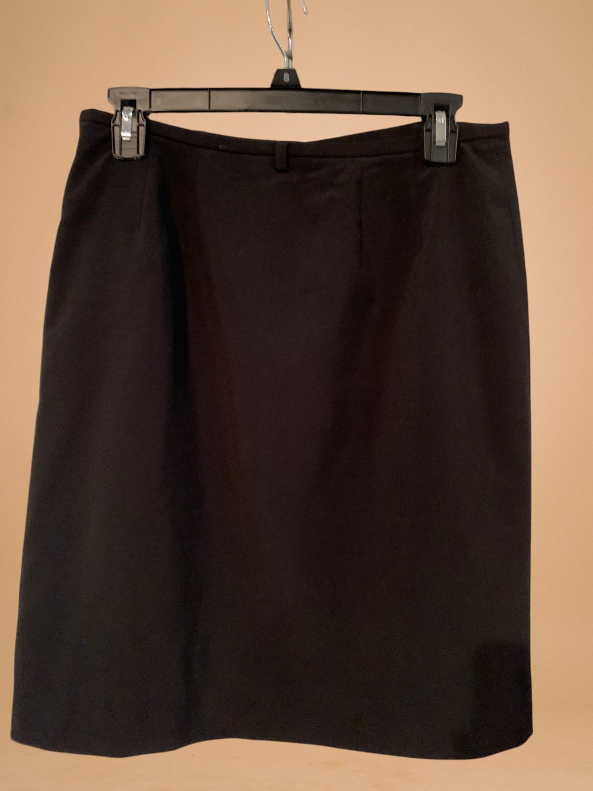 Vintage 90’s Ann Taylor Stretch Ladies Size 8 Solid Black Lined Dress Skirt