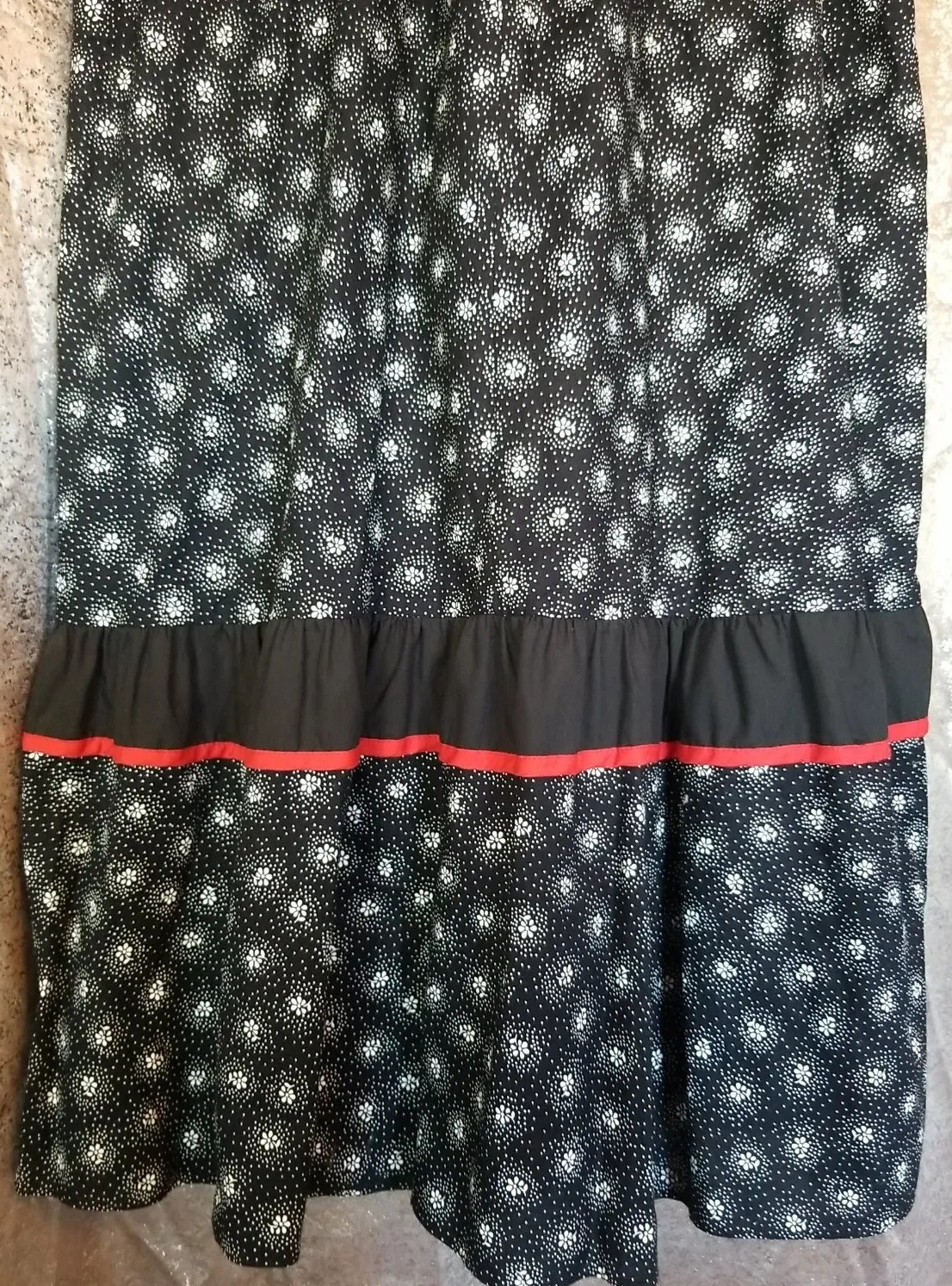 Carol Bennett Liberty House Hawaii Muu Muu Women’s Dress Size S Black Vintage