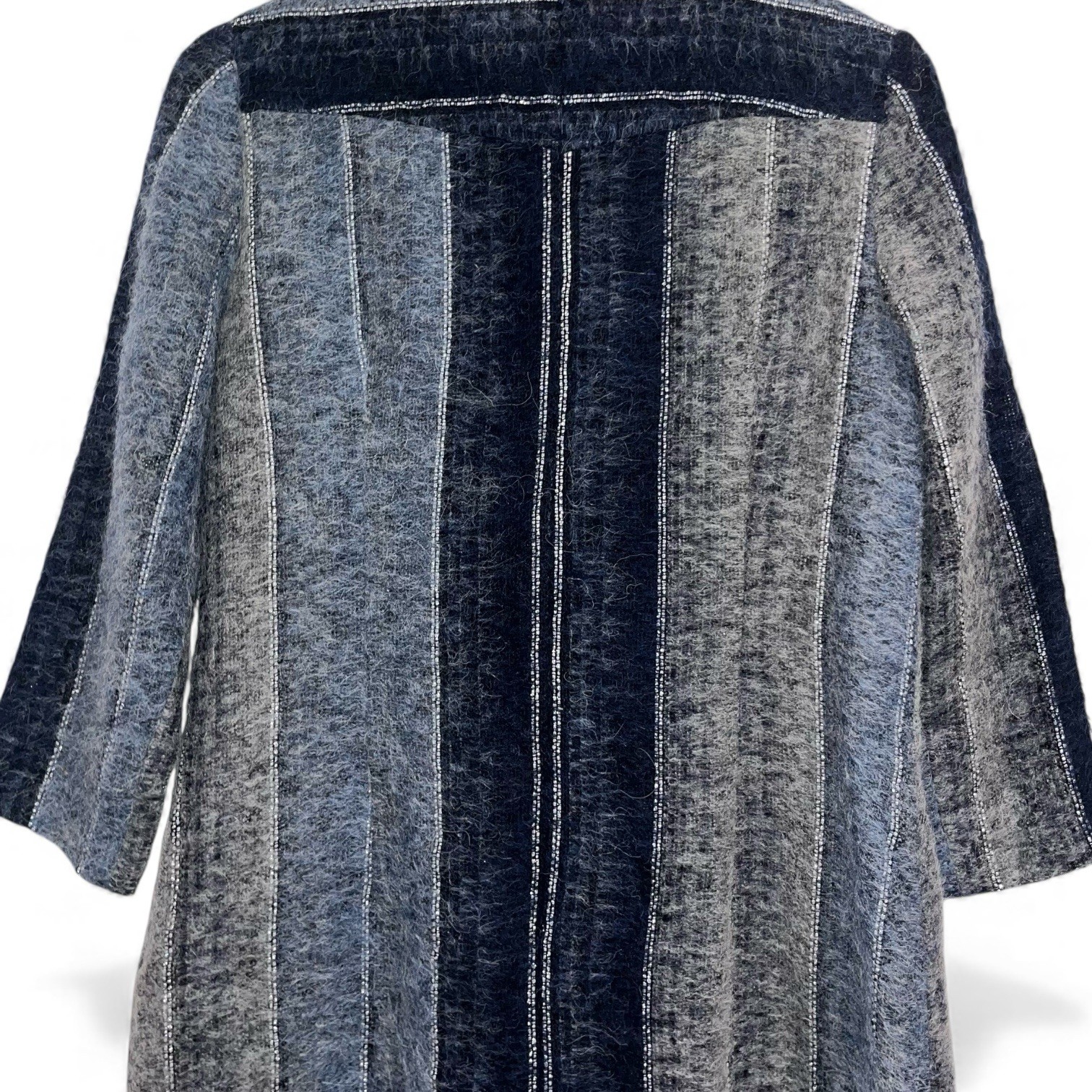 ANNA SUI Wool Colorblock Stripe Shift Dress Small Mod Y2K Vintage EUC 🟡
