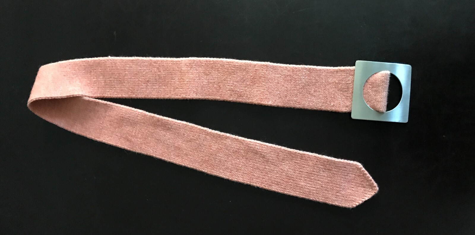 LANVIN Paris 4 piece knit set VTG salmon wool Turtleneck Vest Pants Belt Sz 40