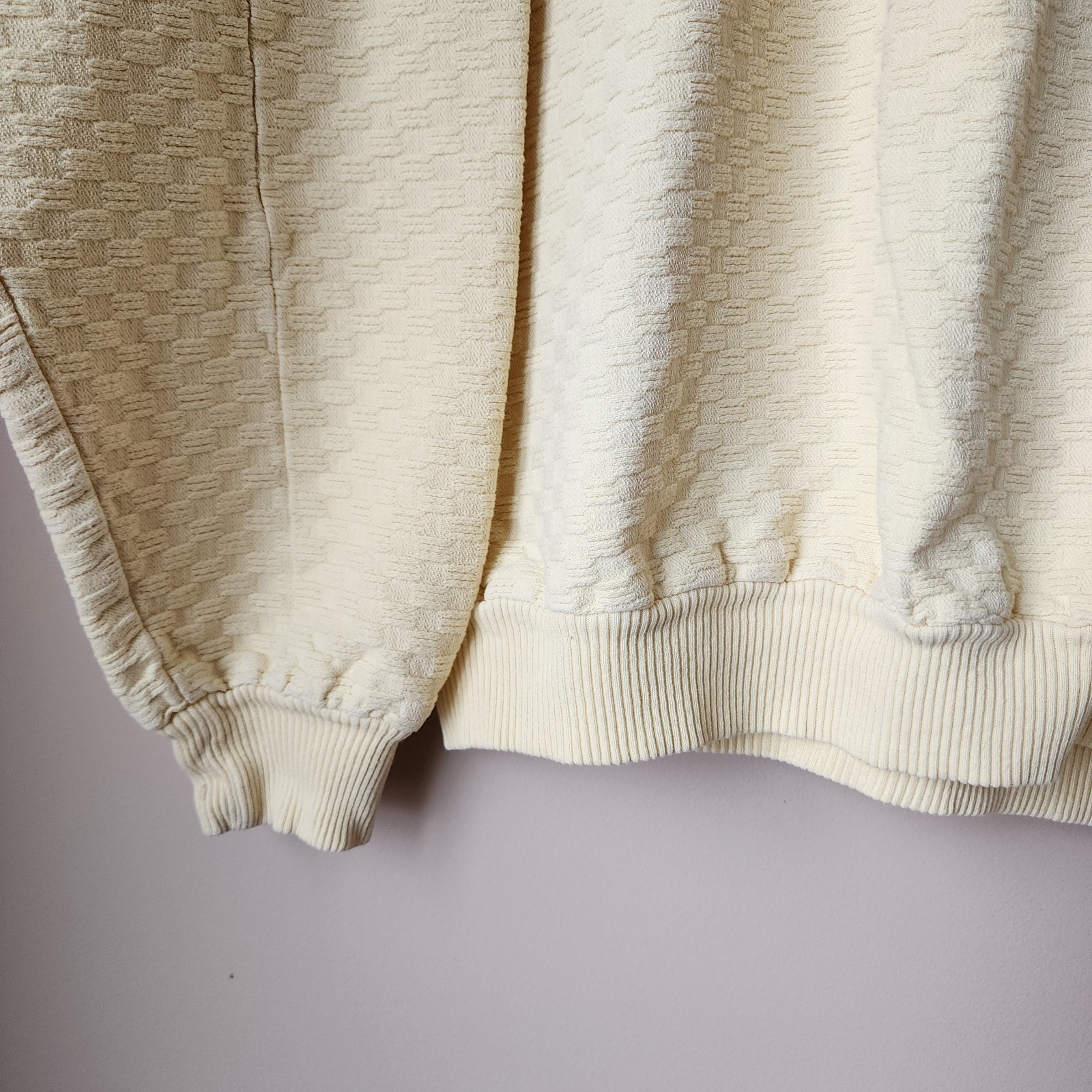 Wek The World Palm Springs Sweater Womens Size 2 Yellow Textured Made In USA
