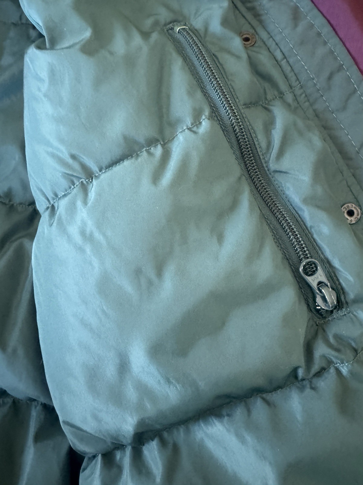 Vintage Women’s Columbia Down Filled Full Zip Parka Winter Jacket Purple Size M