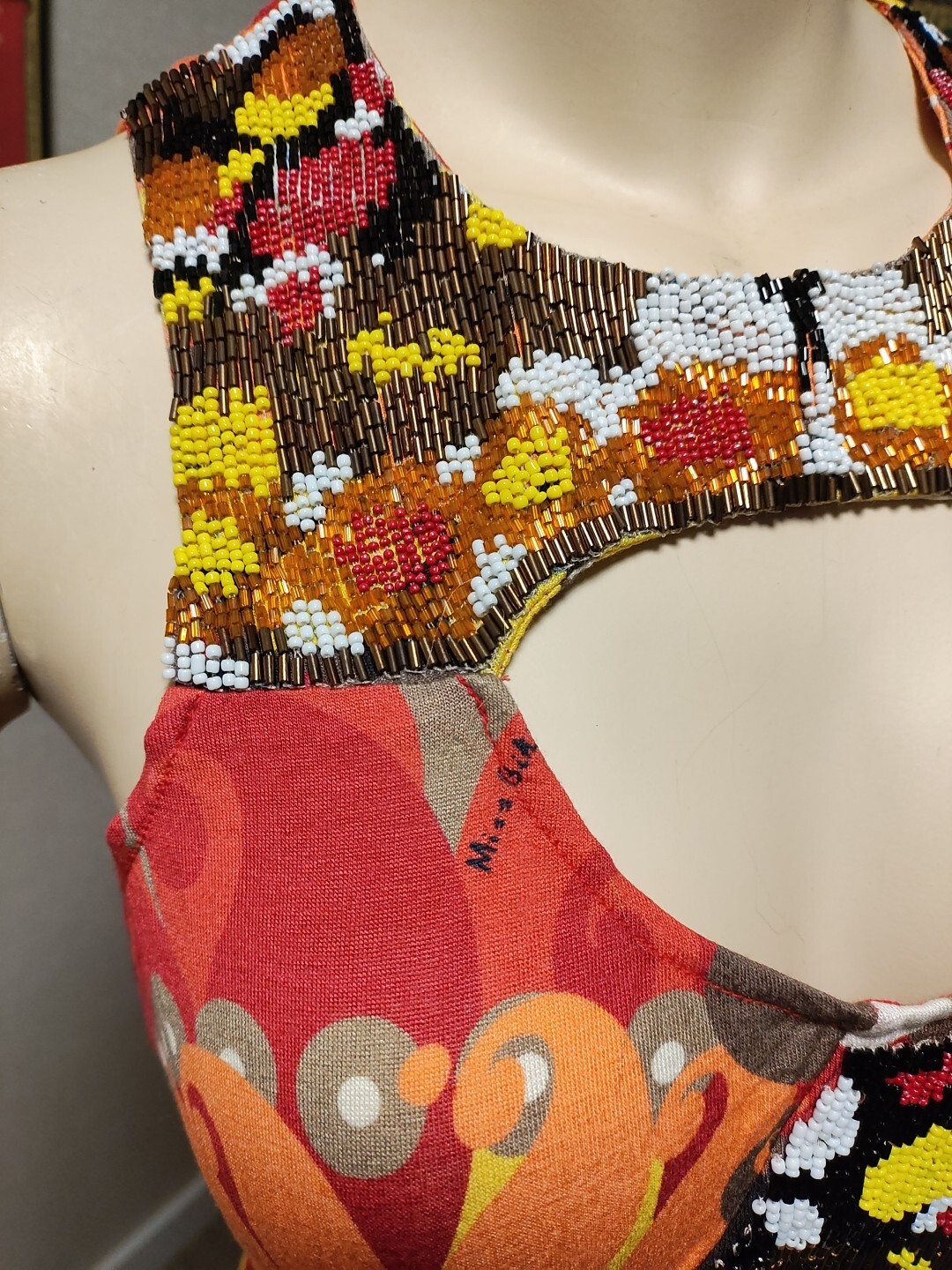 NWT MISS BIKINI LUXE FULL LENGHT DRESS/Cutout Sides/SIZE 44/MADE IN ITALY