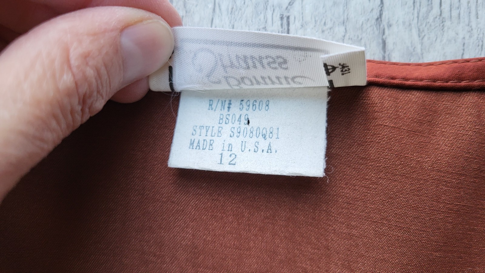 NWOT Vintage BONNIE STRAUSS Copper Brown Satin Bias Cut Draped Dress – Size M