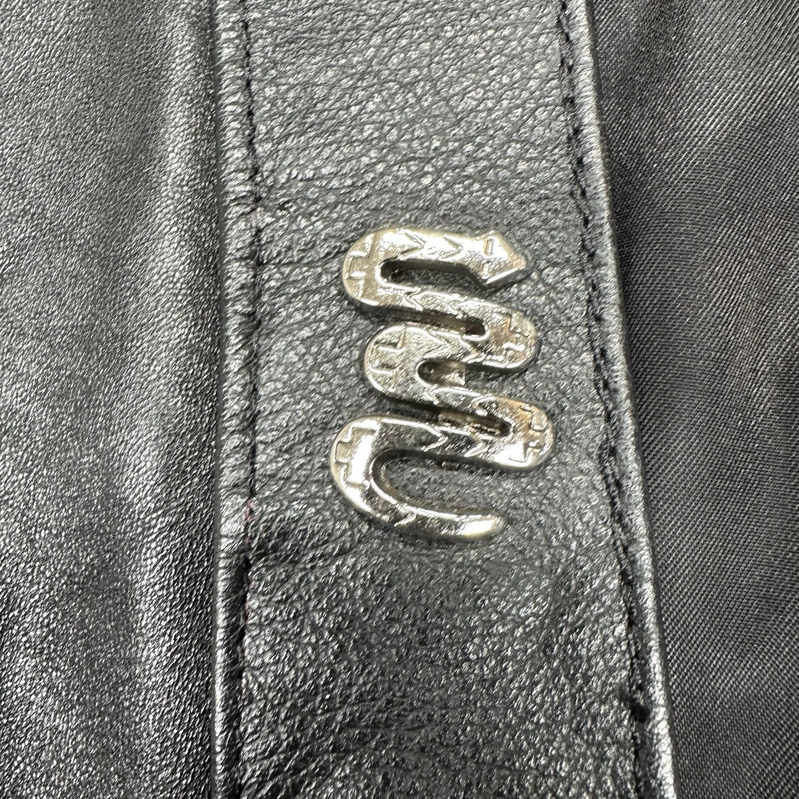 Vintage Isabel Western Black Leather Vest M Concho Biker Cowboy Southwestern USA