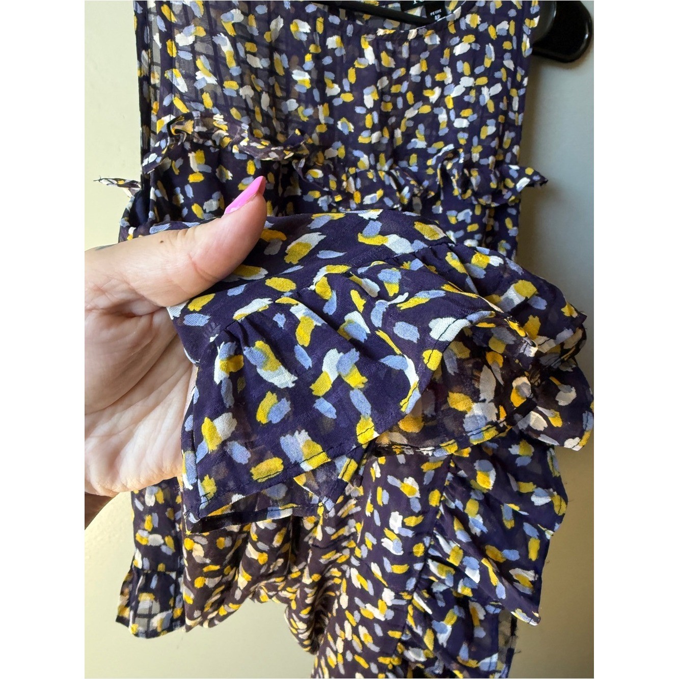 Floral Ruffle Tiered Sleeveless Mini Dress Petite 4P