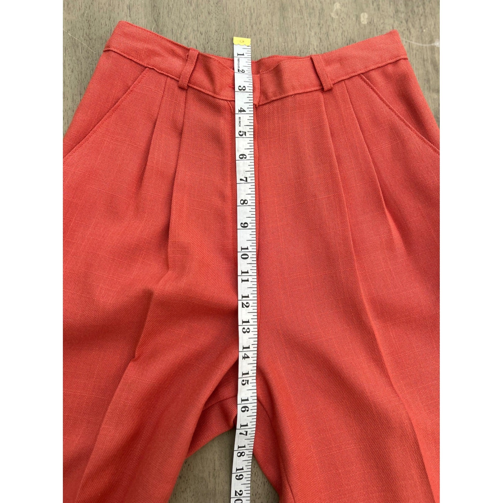 Vintage Collection Internationale Coral Pink Pleated High Waist Trousers Size 6