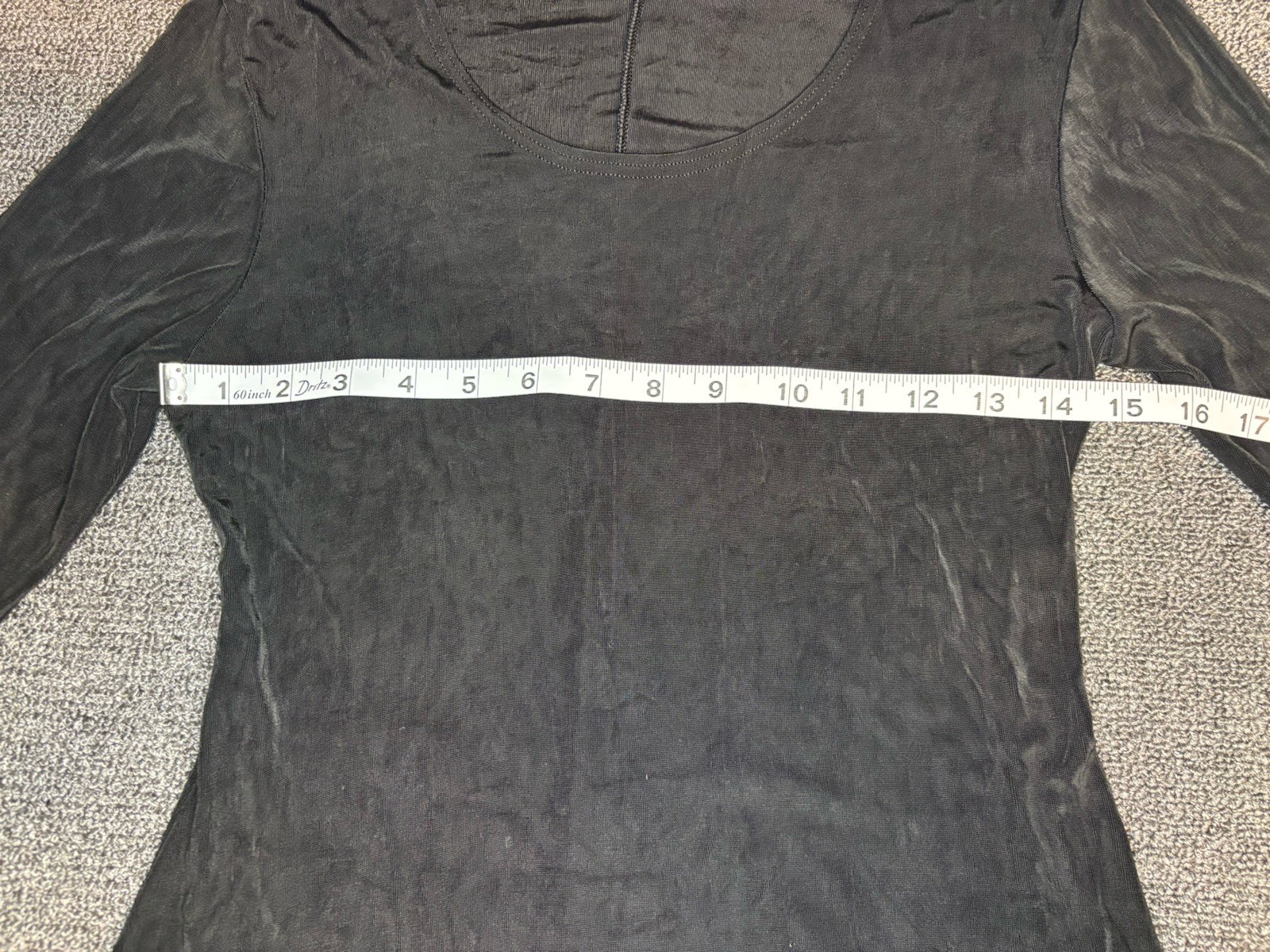 Vintage Jump Apparel Co Black Liquid Knit Dress Small Acetate Lycra Flared 90s