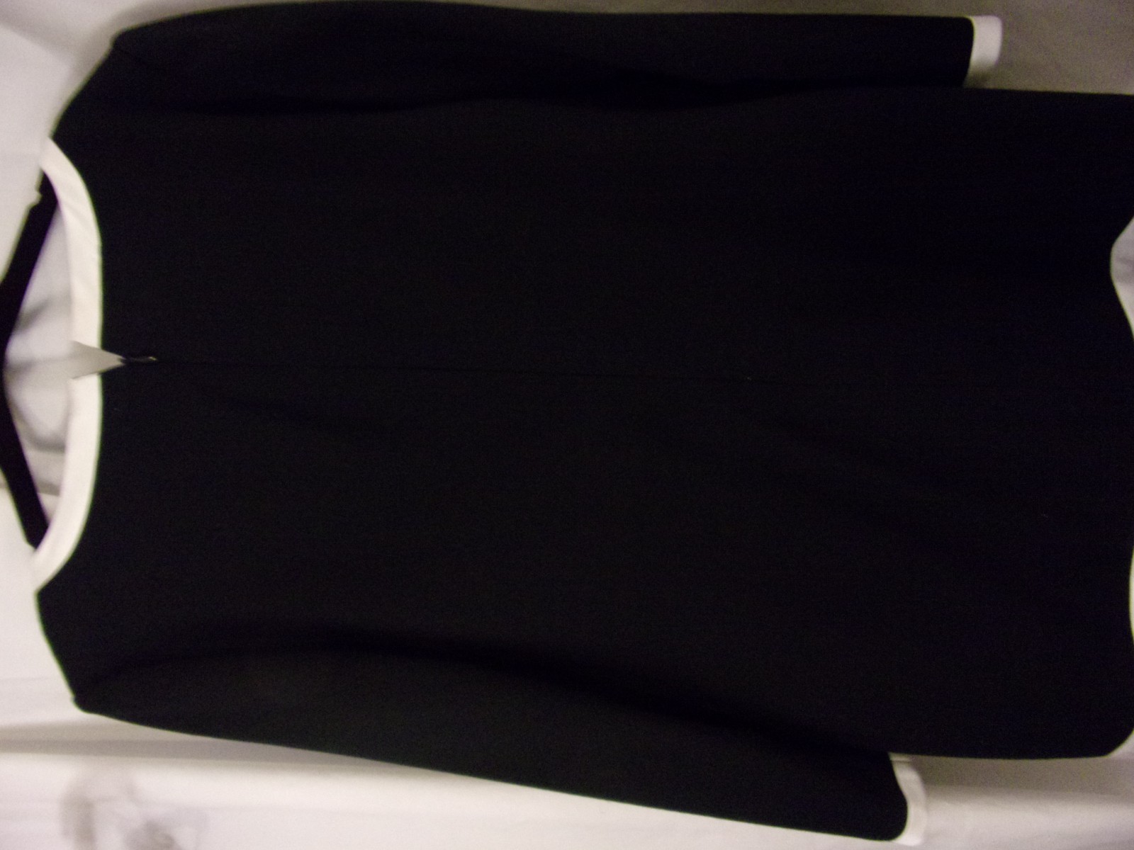 Vintage Arnold Scaasi Dress Black & White Trim Skirt Suit 8 Classic Elegant
