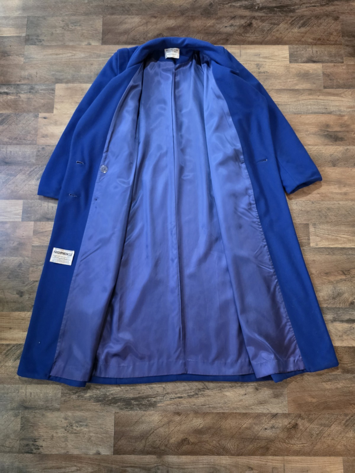Wellington Fashions IGLWU Vintage 70’s Royal Blue Kashmiracle Full Length Coat S