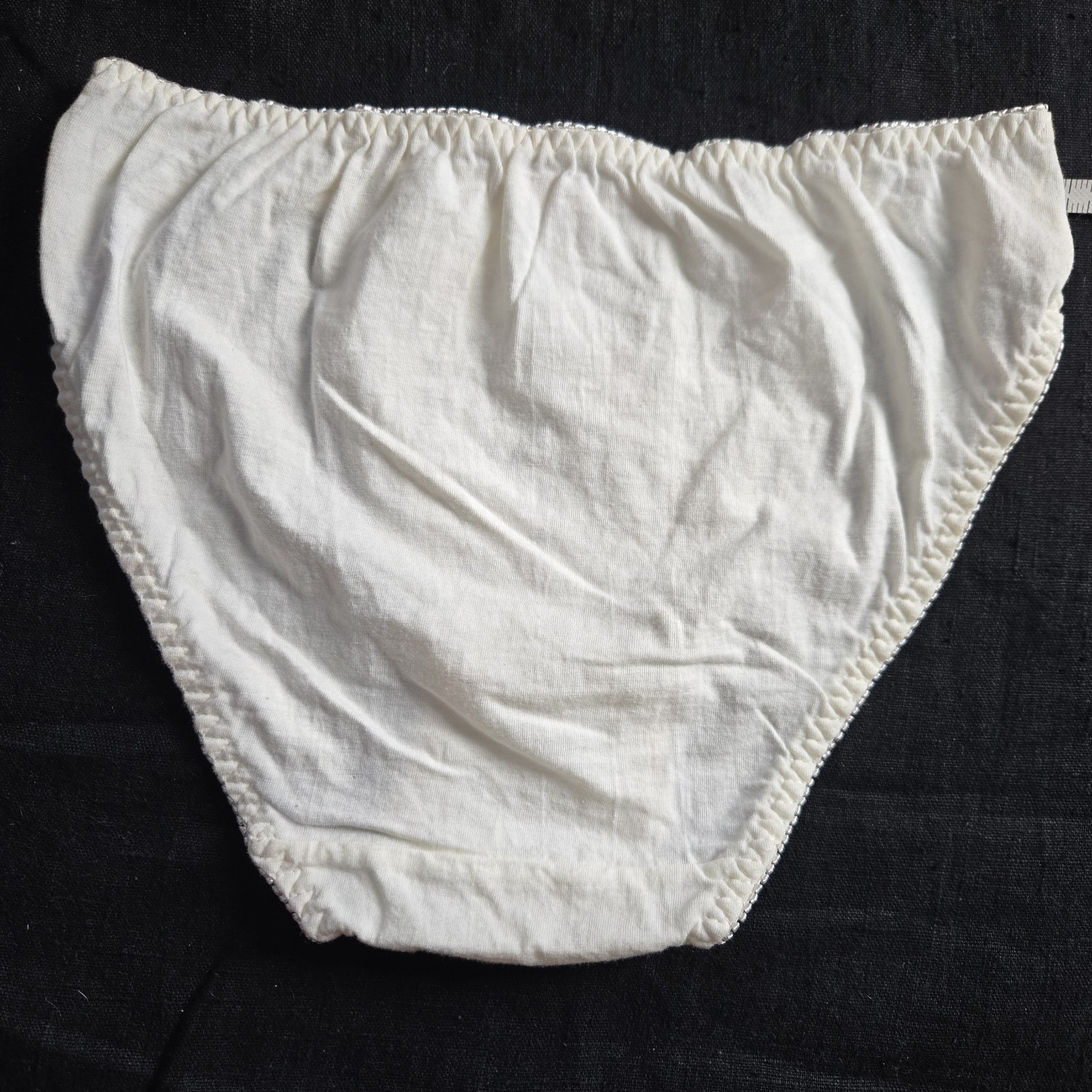Vintage Isabelle Cotton And Lace High Cut Panties
