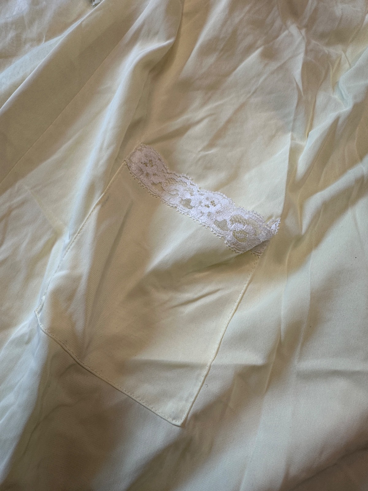 Vintage Carson Pirie Scott & Co 2 Pc NIGHTGOWN ROBE Lingerie Set LACE TWEE L