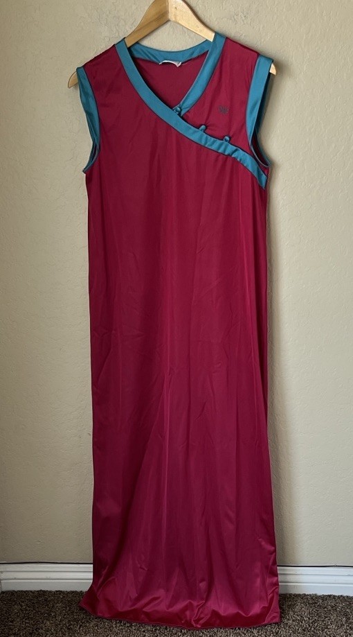Diane Von Furstenberg Vintage Pink & Blue Nightgown