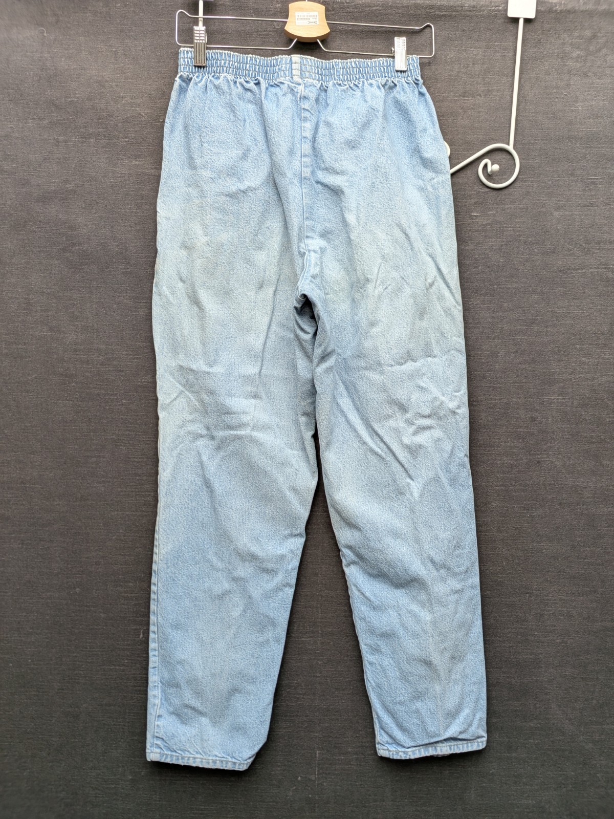 Vrg Mom Jeans Elastic V Waist 80’s Mom Hot Mom No Back Pockets 28″ IC Isaacs