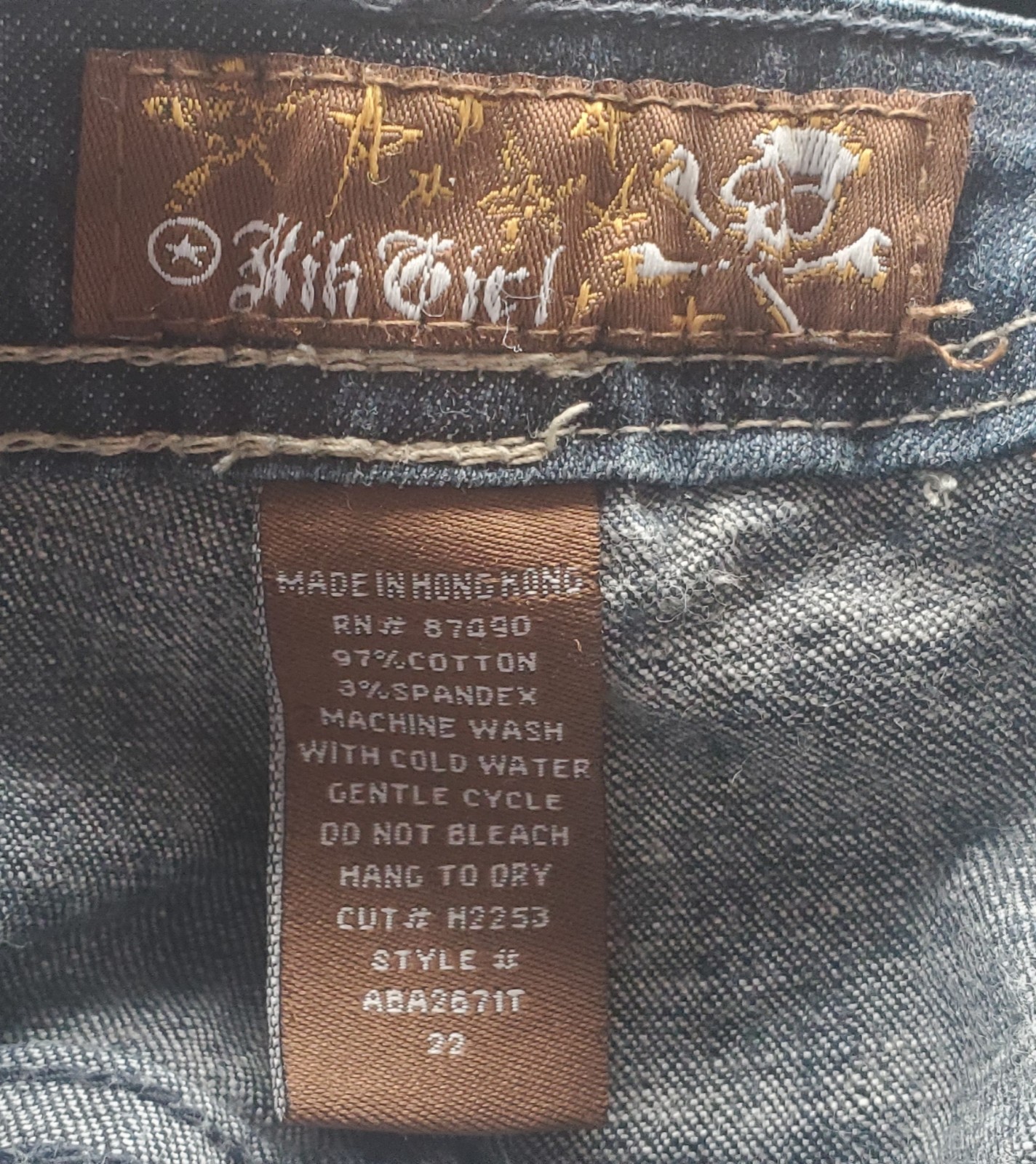 Vintage Classic Kik Girl Jeans Sz 22 Inseam 28″ Excellent Condition #0191