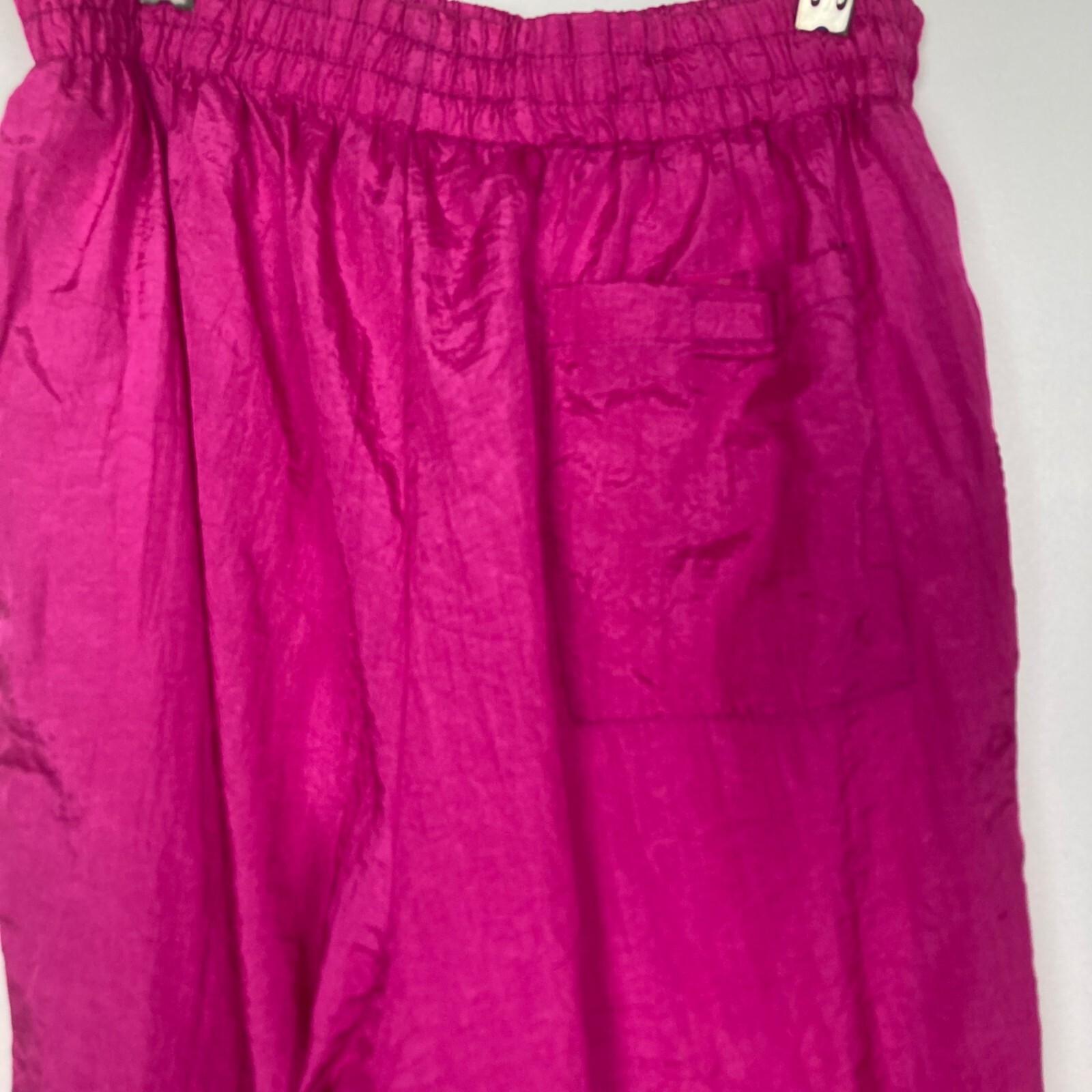 Vintage Pink Satin Track Pants Womens XS Lined Kidcore Barbiecore 80s 90s
