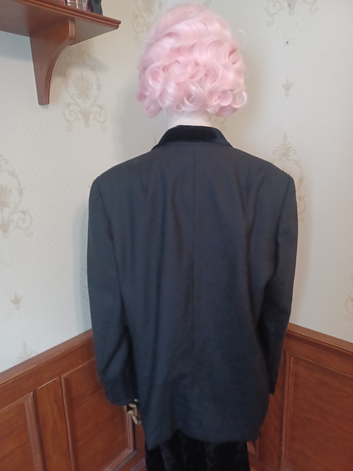 Vintage 1960s/70s Wilroy Traveller Velvet Trim Women’s Union-Made Tuxedo Coat