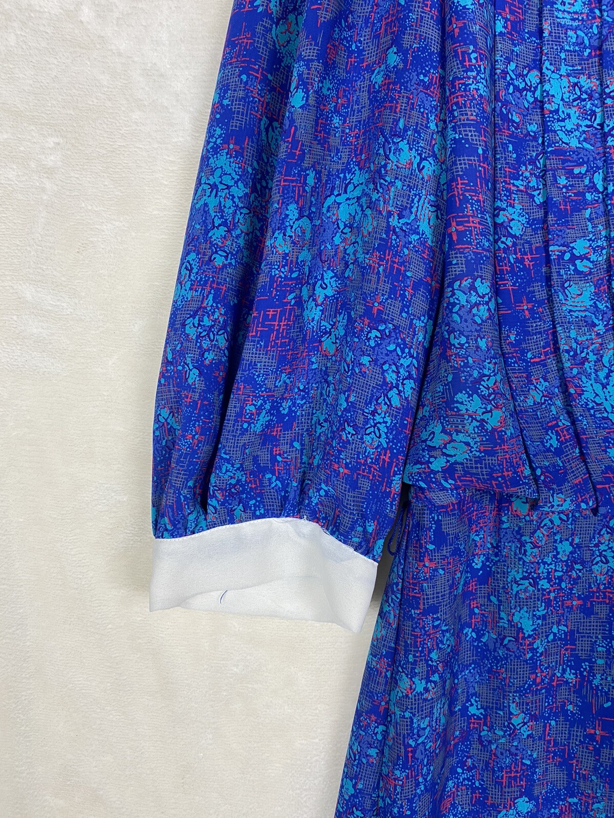 VTG 80s Samantha Stevens Dress Womens 8 Floral Pleated Grannycore Cottagecore